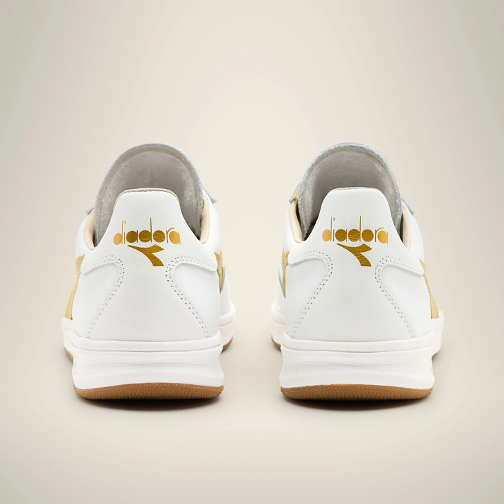 Diadora Borg Elite Italia Sport Trainers White/Gold