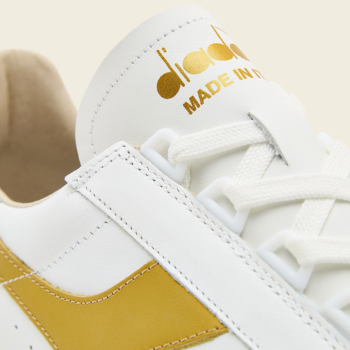 Diadora Borg Elite Italia Sport Trainers White/Gold