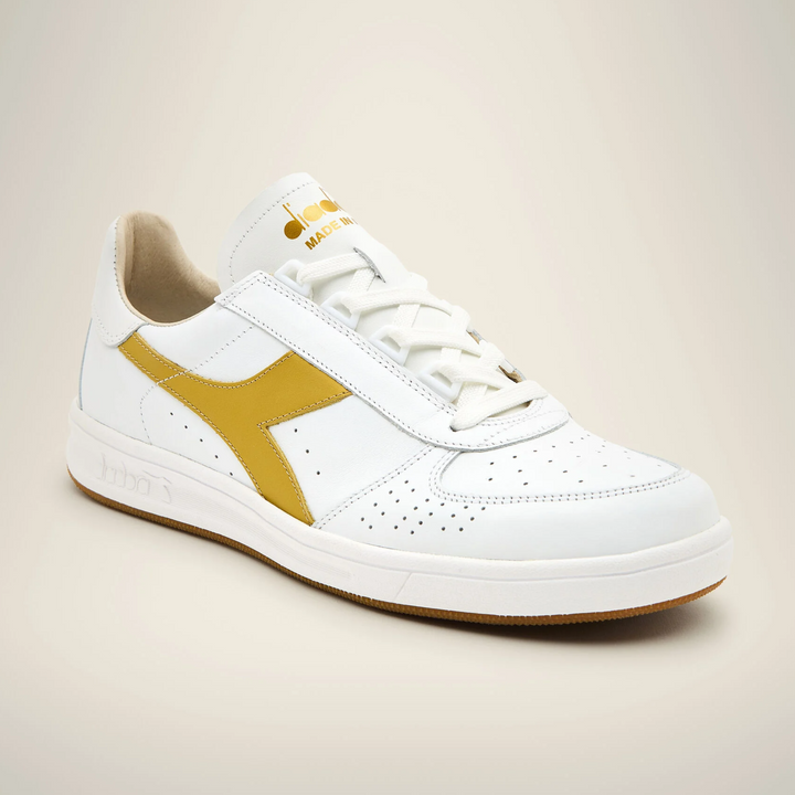 Diadora Borg Elite Italia Sport Trainers White/Gold