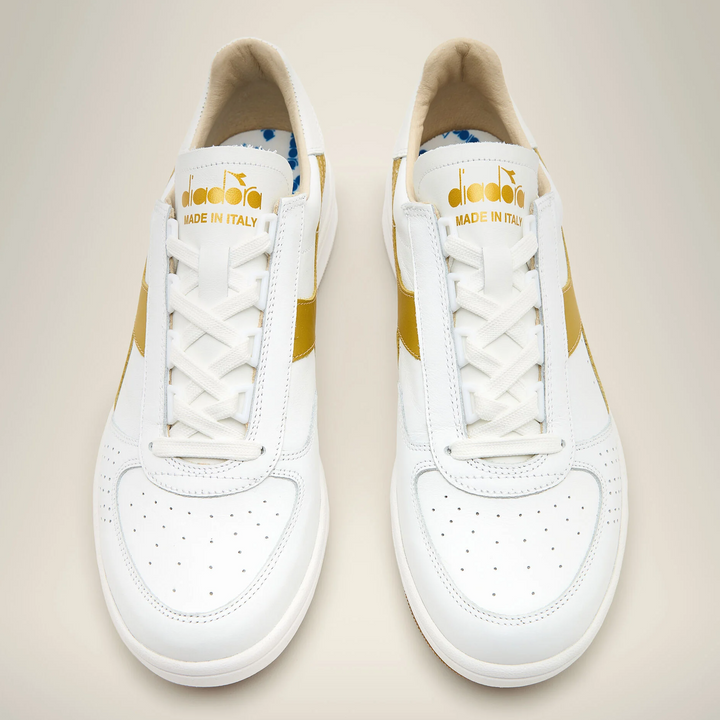 Diadora Borg Elite Italia Sport Trainers White/Gold