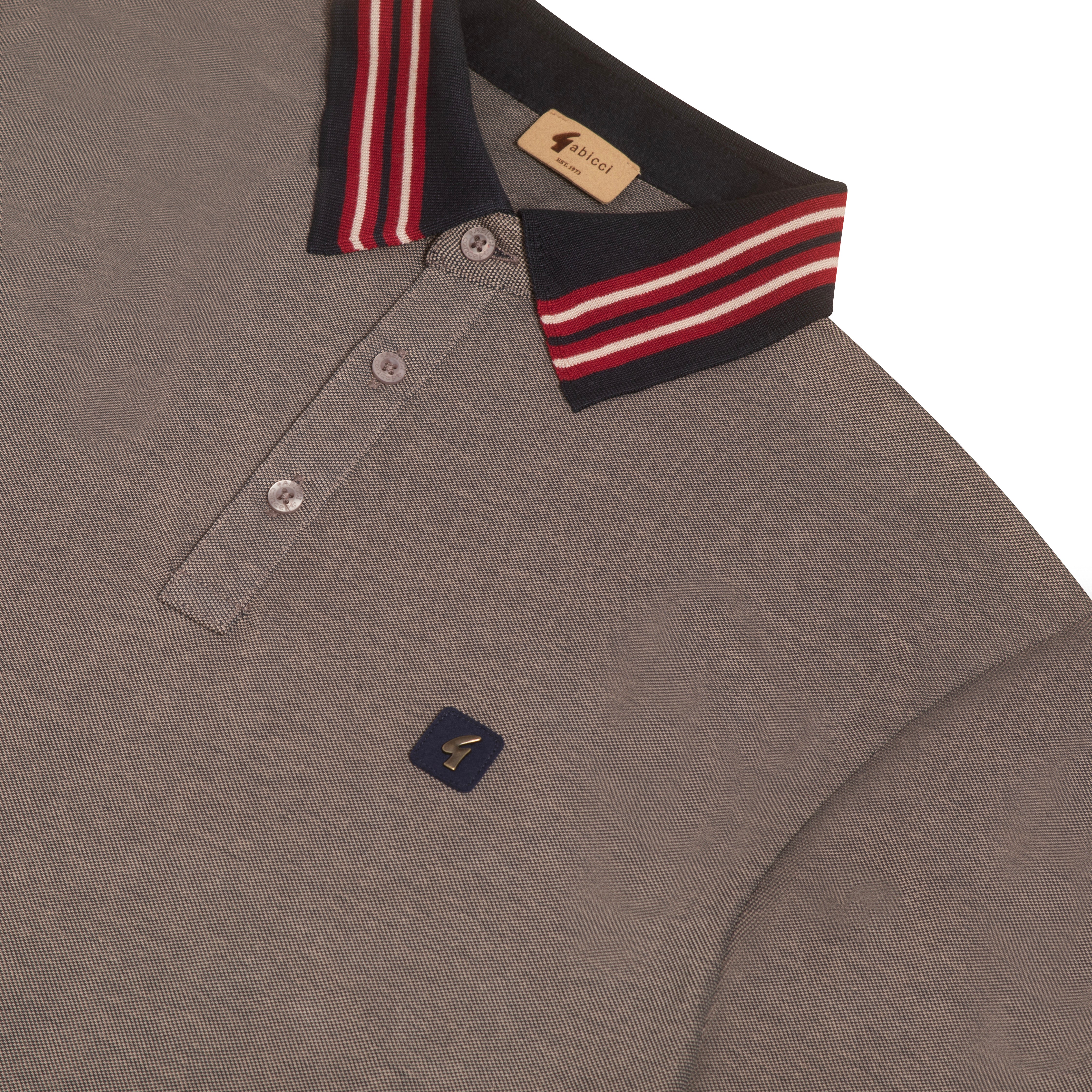 Gabicci Vintage Somertown Polo Shirt Brown