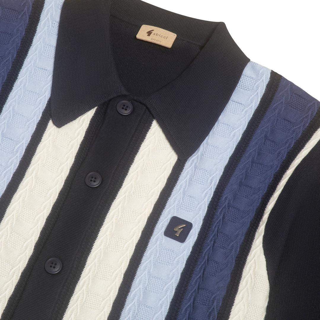 Gabicci Vintage Pedro Knit Shirt Navy