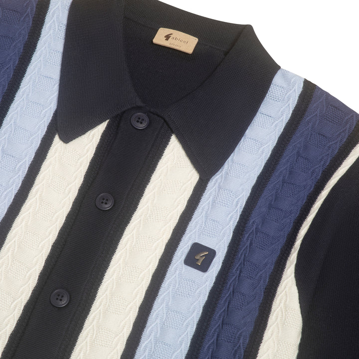 Gabicci Vintage Pedro Knit Shirt Navy
