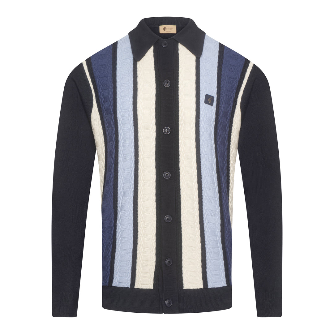 Gabicci Vintage Pedro Knit Shirt Navy