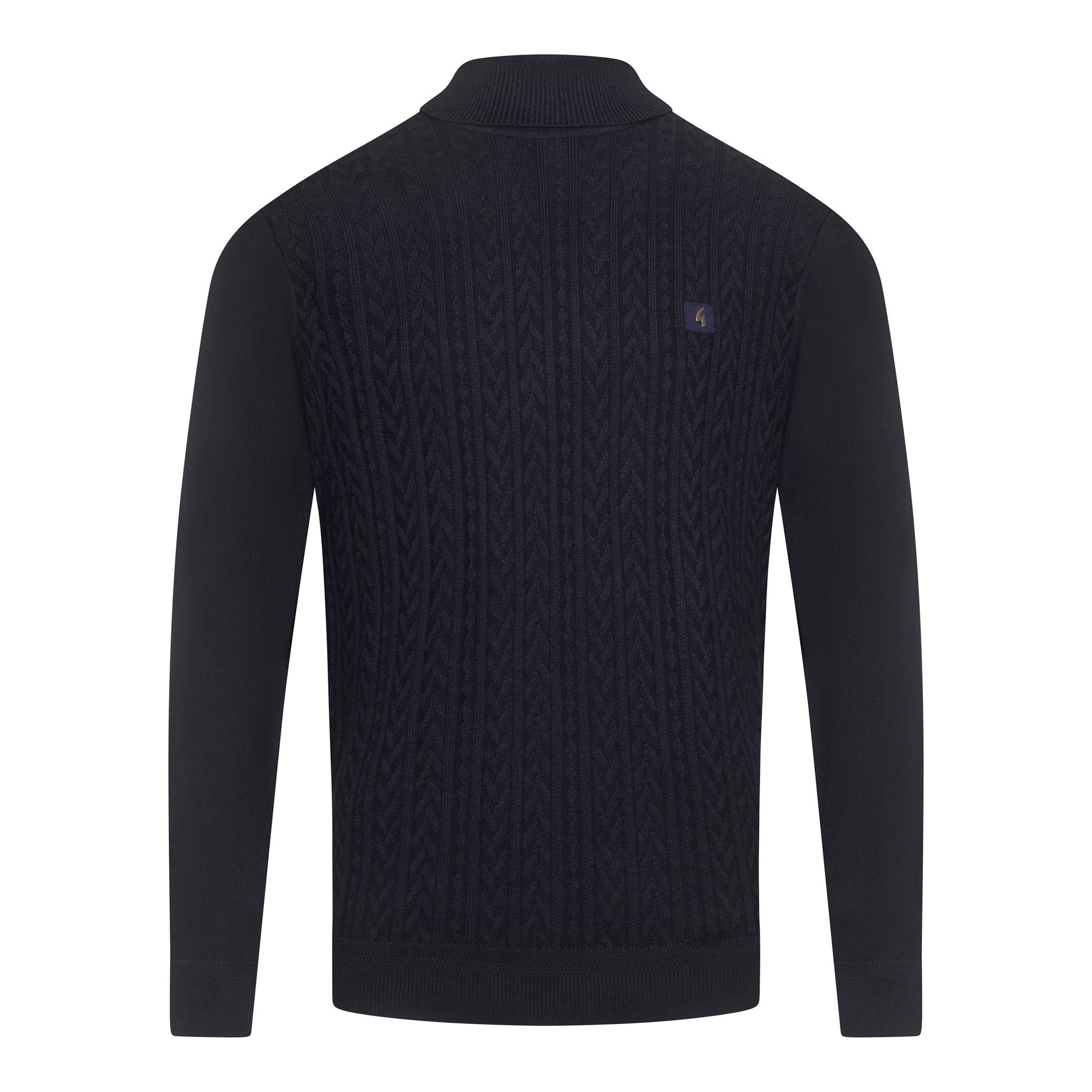 Gabicci Vintage Leonardo Knit Roll Neck Navy