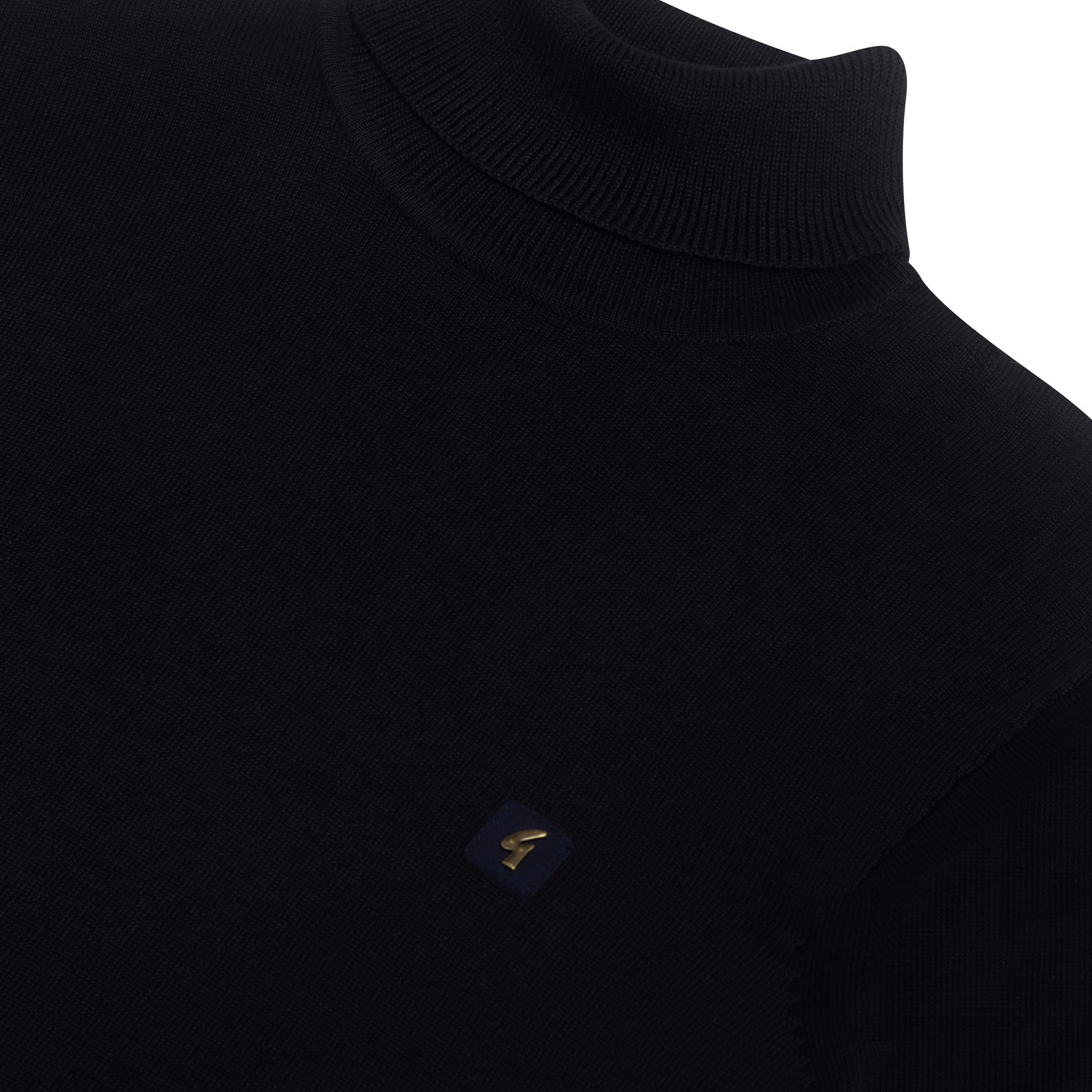 Gabicci Vintage Ricardo Knit Roll Neck Navy