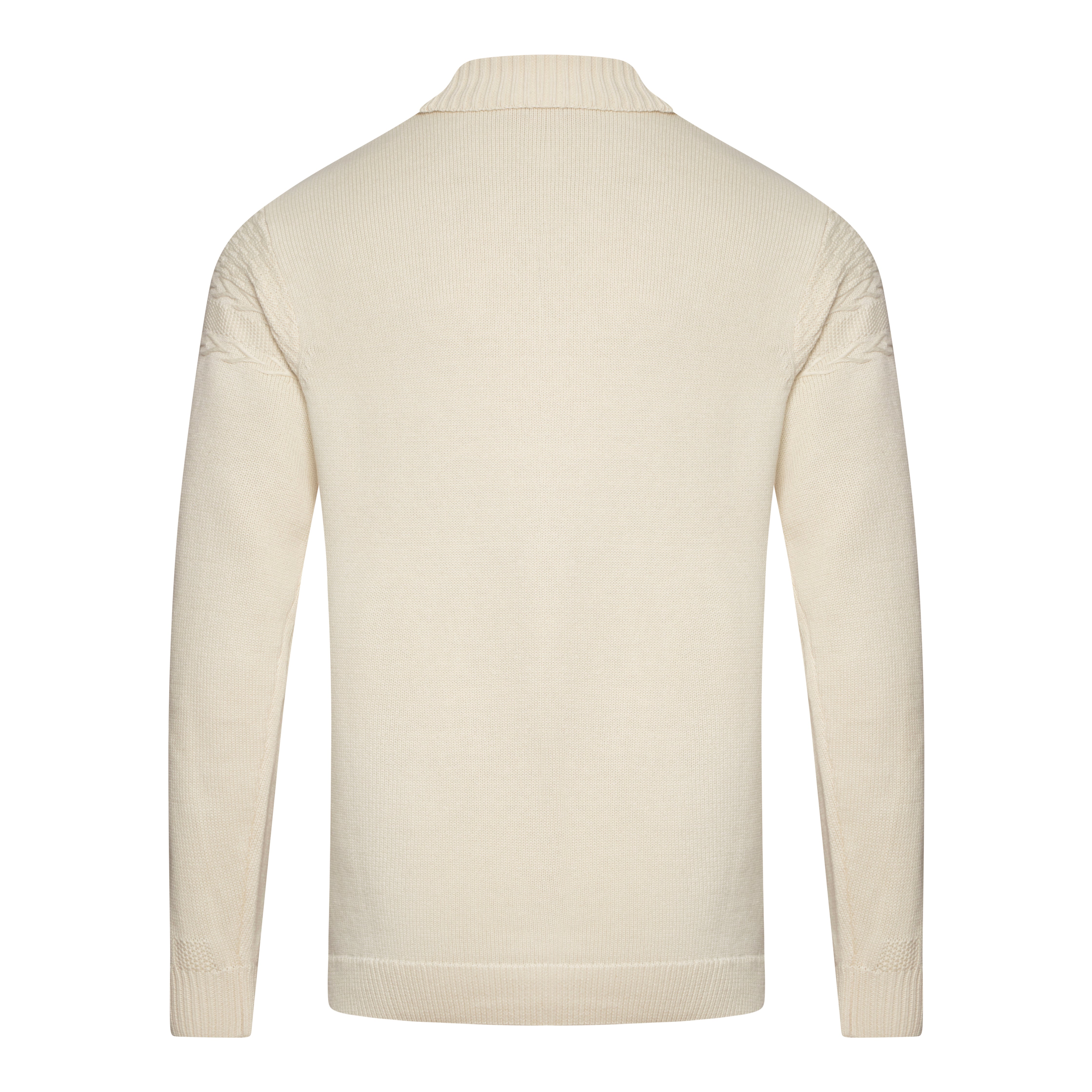 Gabicci Vintage Emilio Knit Roll Neck Cream