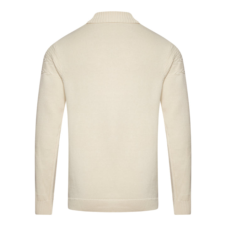 Gabicci Vintage Emilio Knit Roll Neck Cream