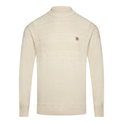 Gabicci Vintage Emilio Knit Roll Neck Cream