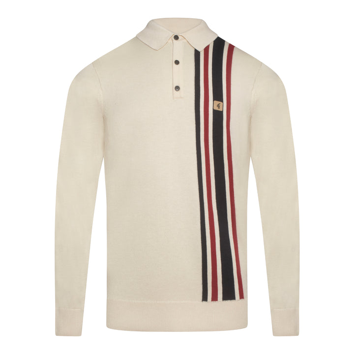 Gabicci Vintage Soda Knit Polo Cream