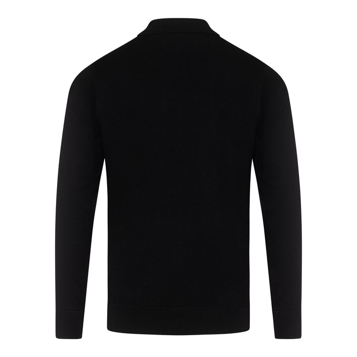 Gabicci Vintage Searle Knit Polo Black