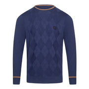 Gabicci Vintage Marlon Knit Sweater Blue
