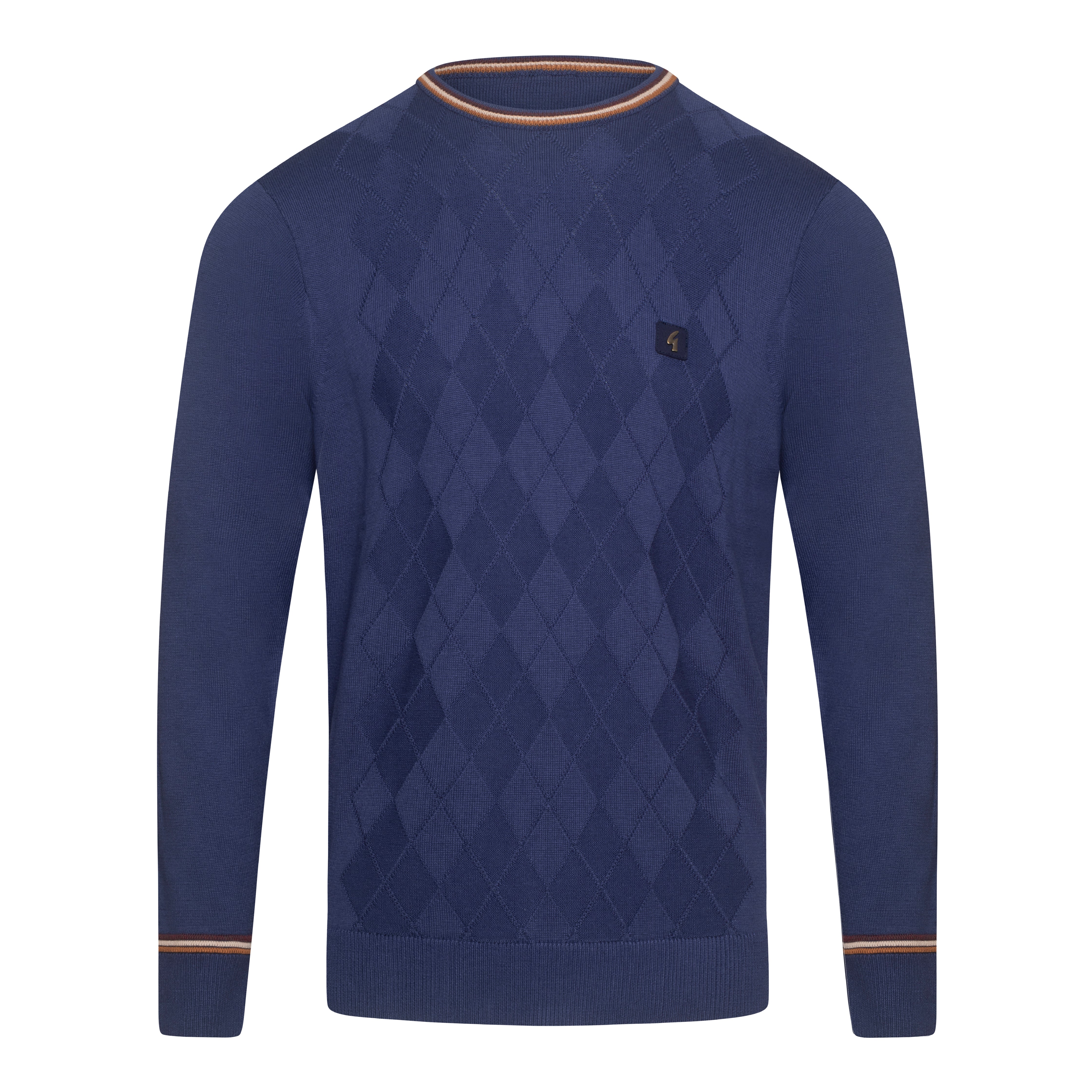 Gabicci Vintage Marlon Knit Sweater Blue