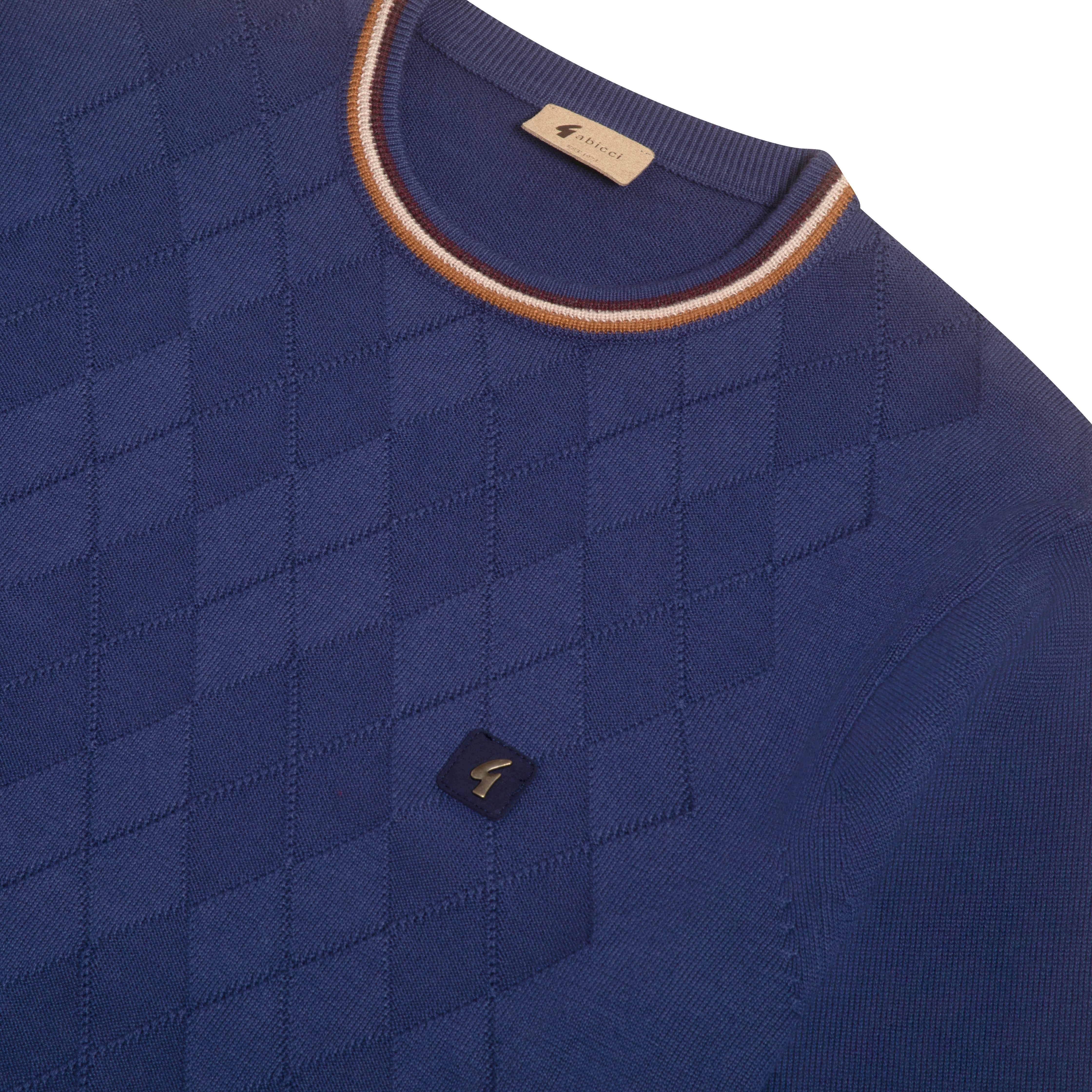 Gabicci Vintage Marlon Knit Sweater Blue