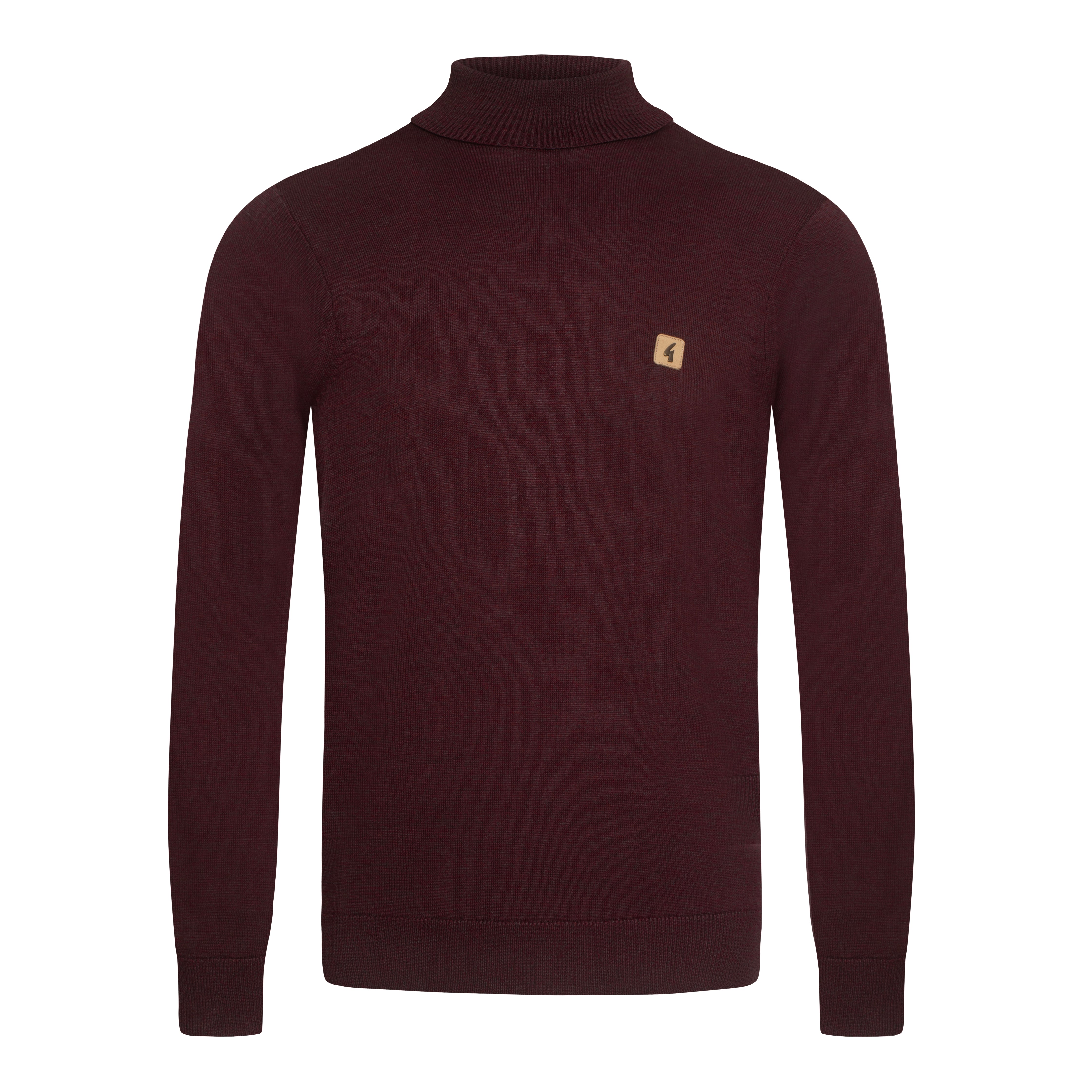 Gabicci Vintage Ricardo Knit Roll Neck Berry