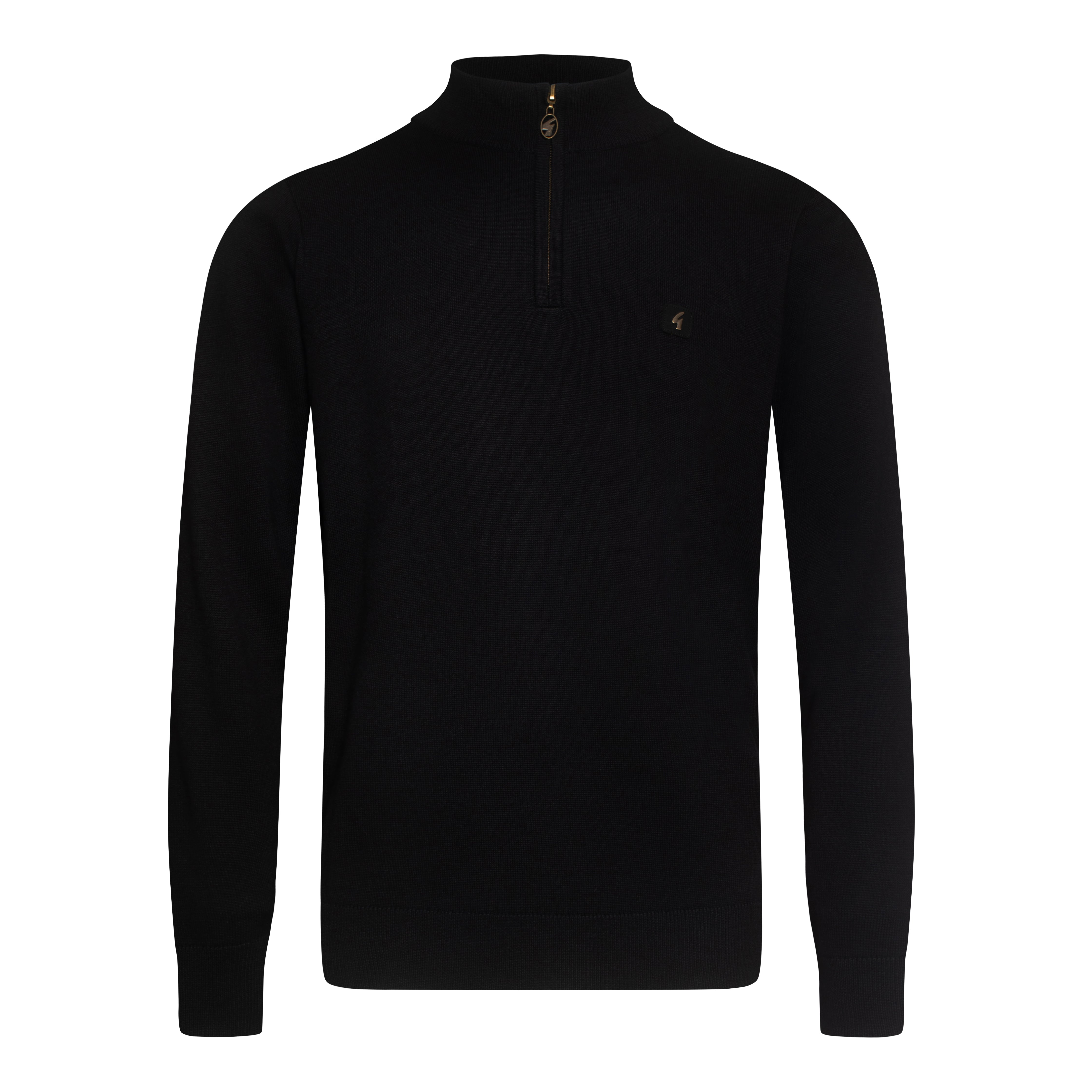 Gabicci Vintage Naxton Zip Sweater Black