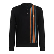 Gabicci Vintage Soda Knit Polo Black