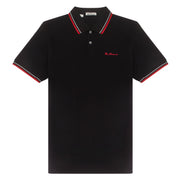 Ben Sherman Signature Polo Shirt Black/Red