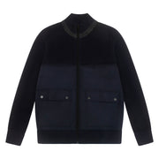 Police Chetel Knit Jacket Navy