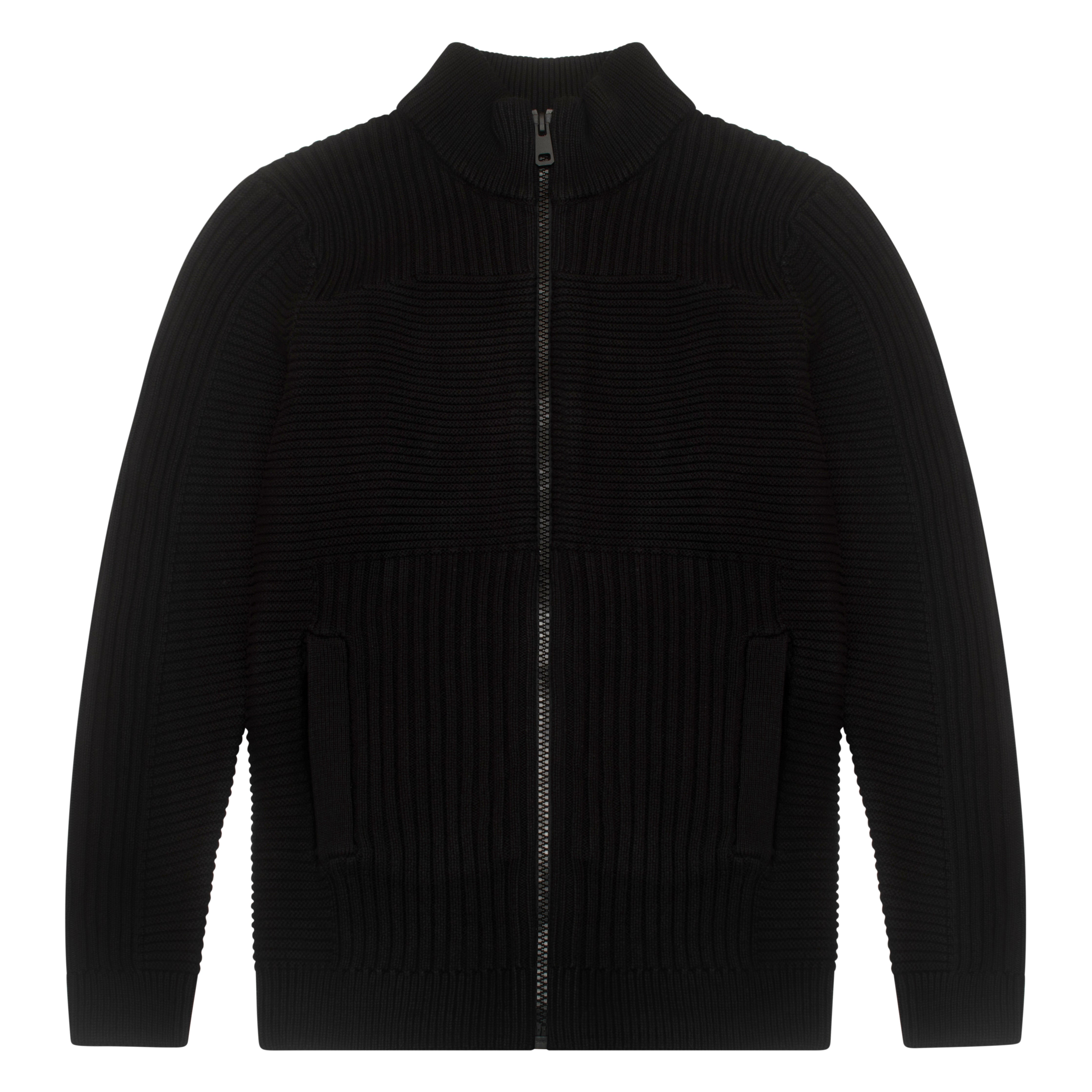 Police Orkney Knit Jacket Black