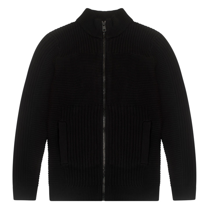 Police Orkney Knit Jacket Black