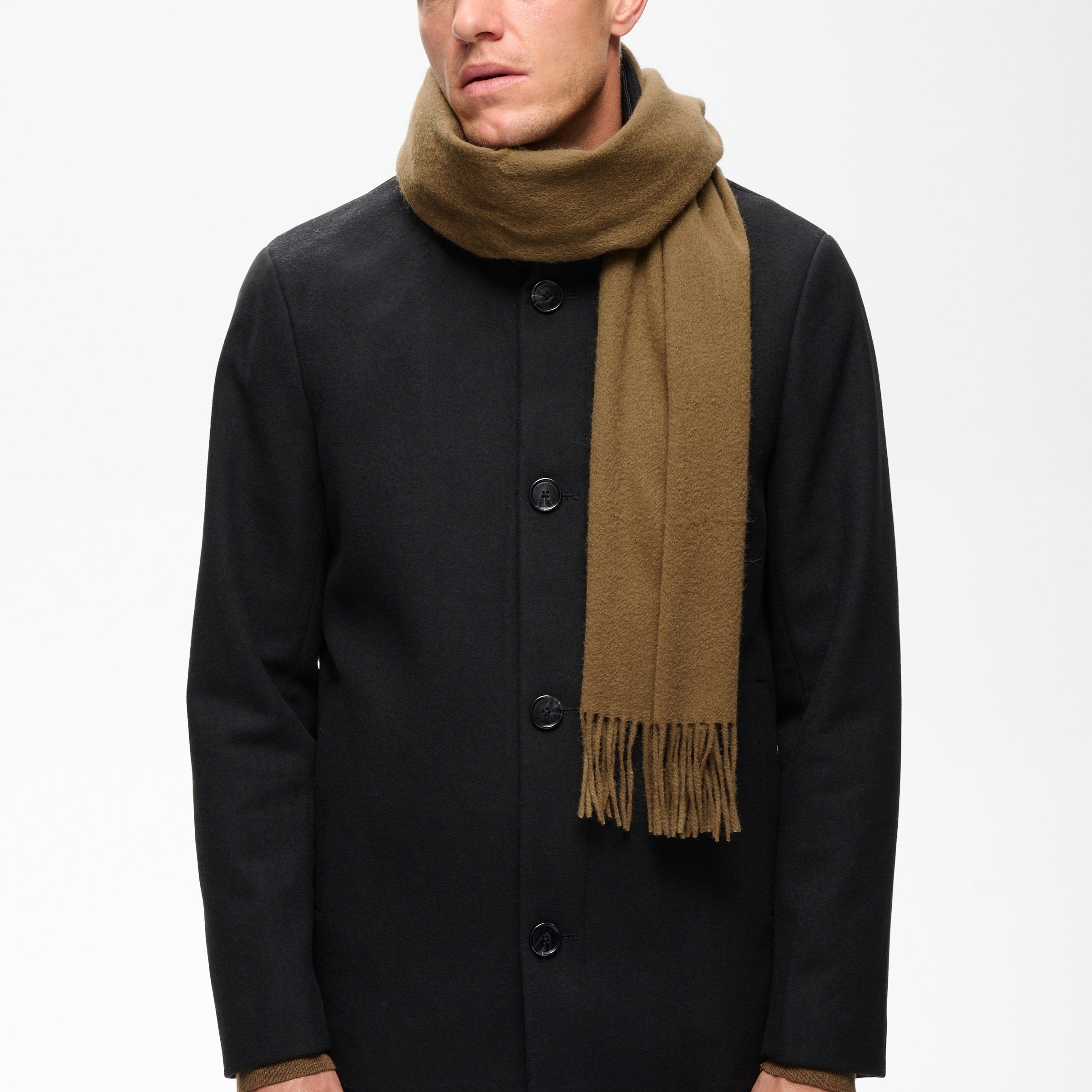 Matinique Wool Scarf Sepia