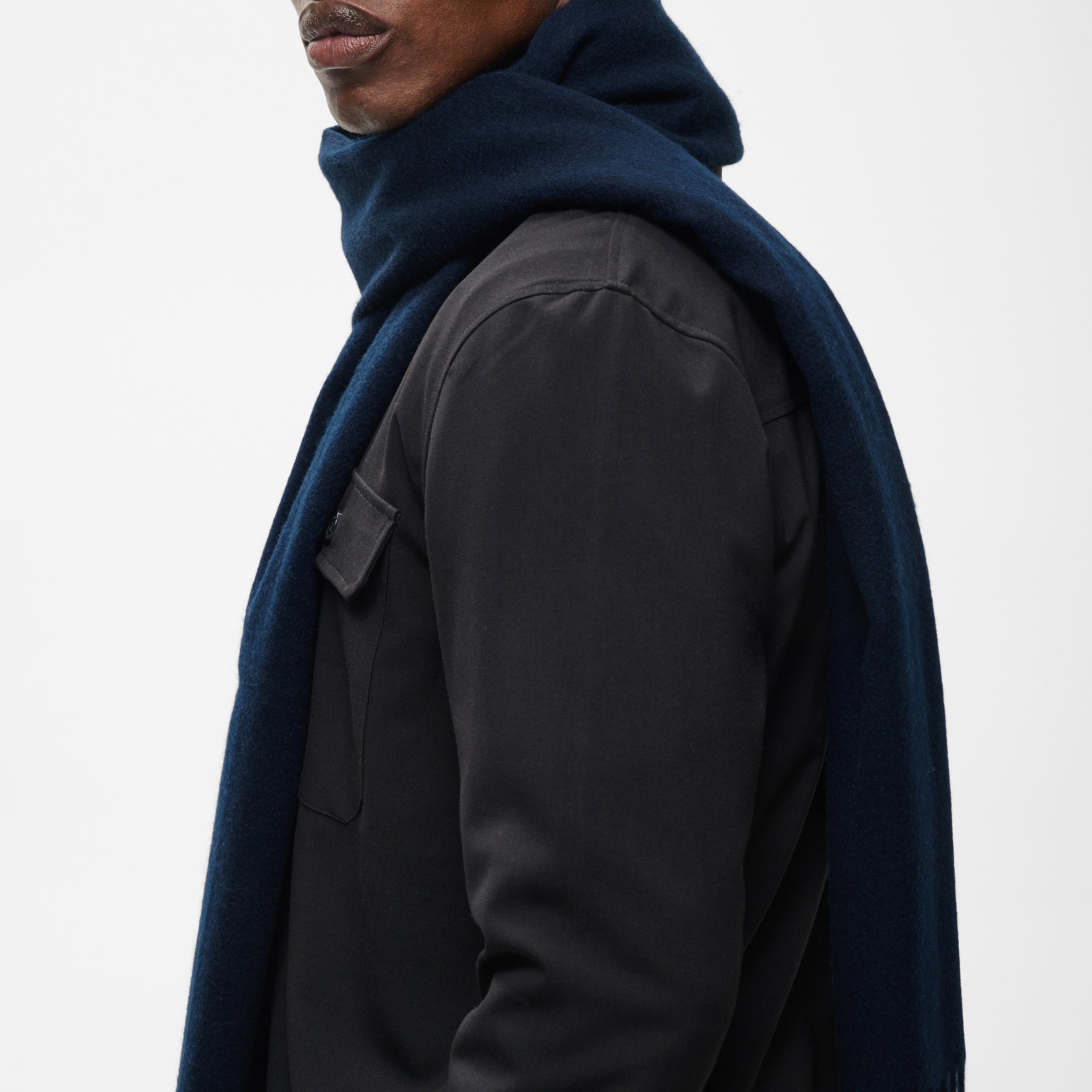 Matinique Wool Scarf Navy