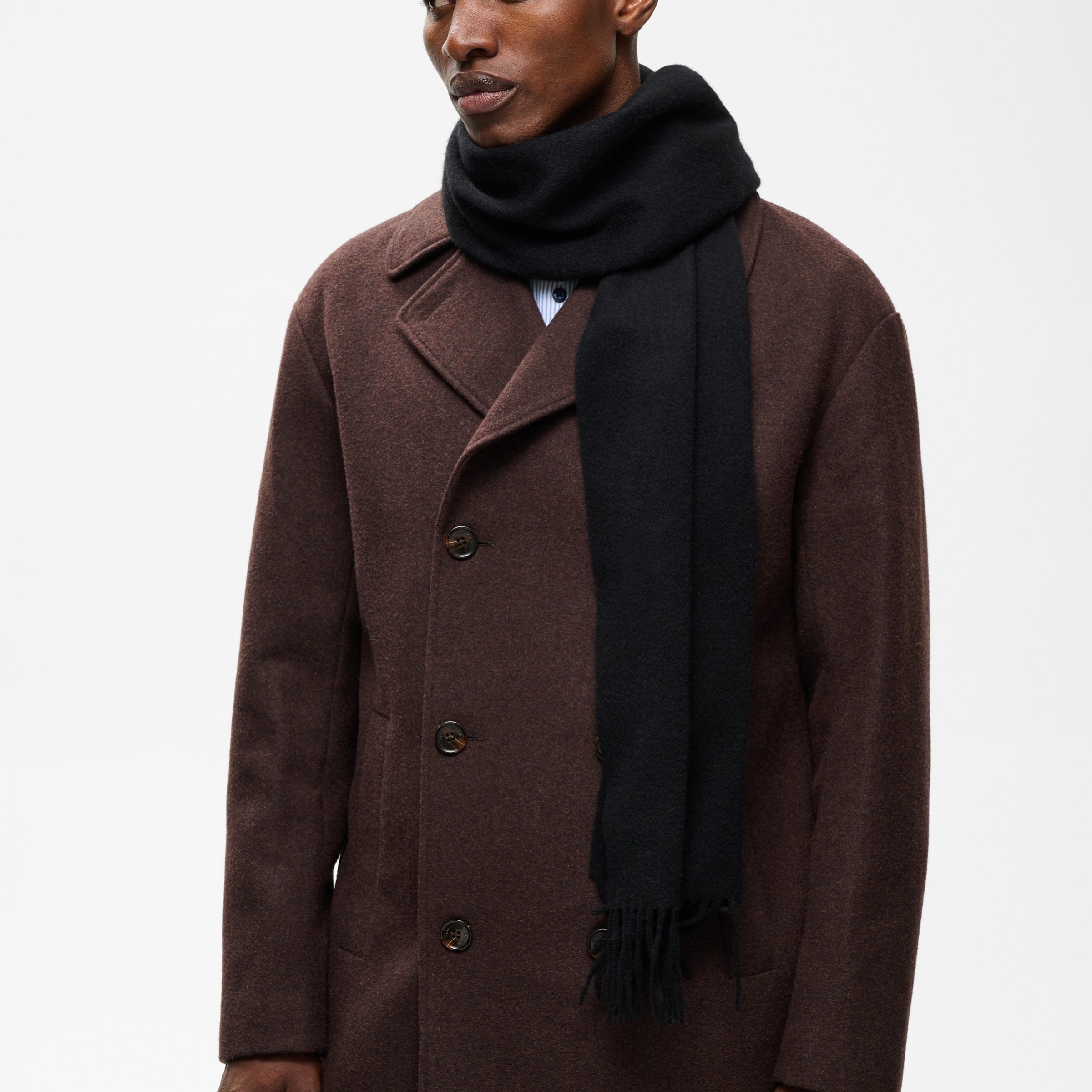 Matinique Wool Scarf Black