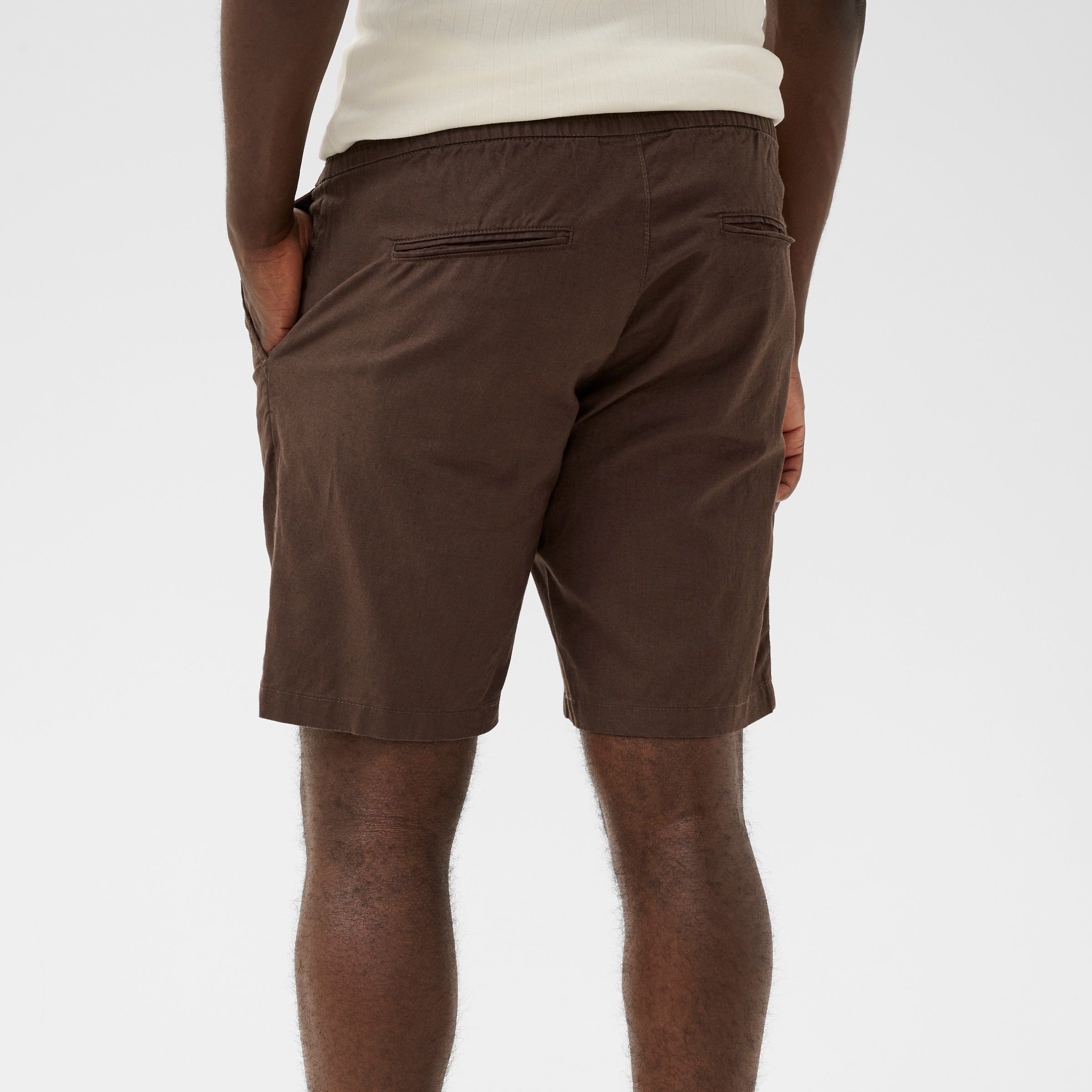 Matinique Barton Linen Shorts Brown