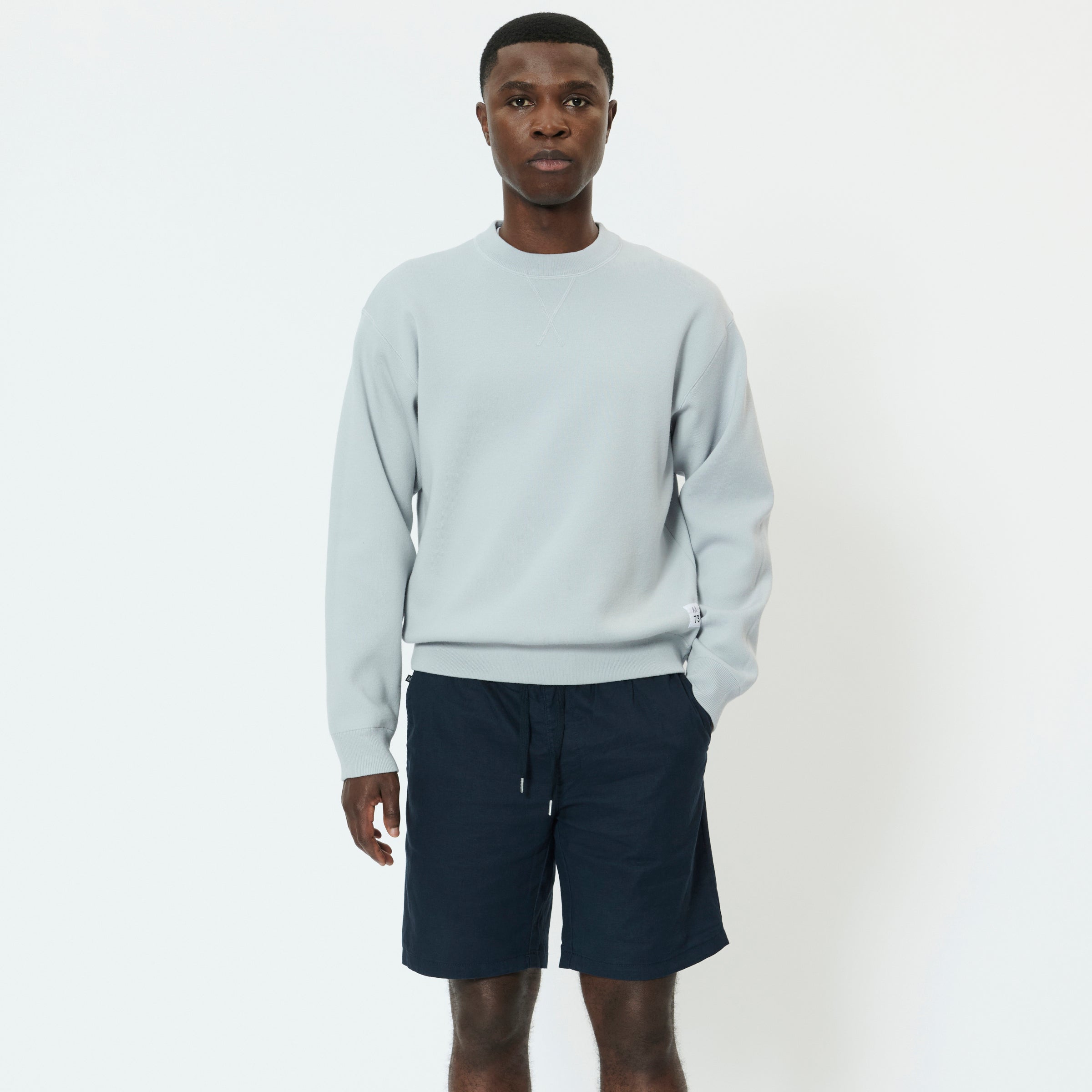 Matinique Barton Linen Shorts Navy