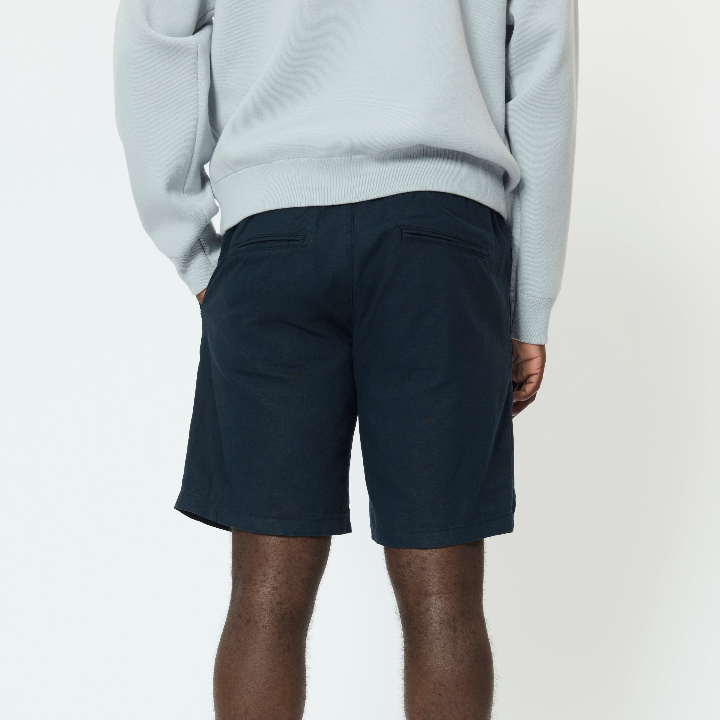 Matinique Barton Linen Shorts Navy