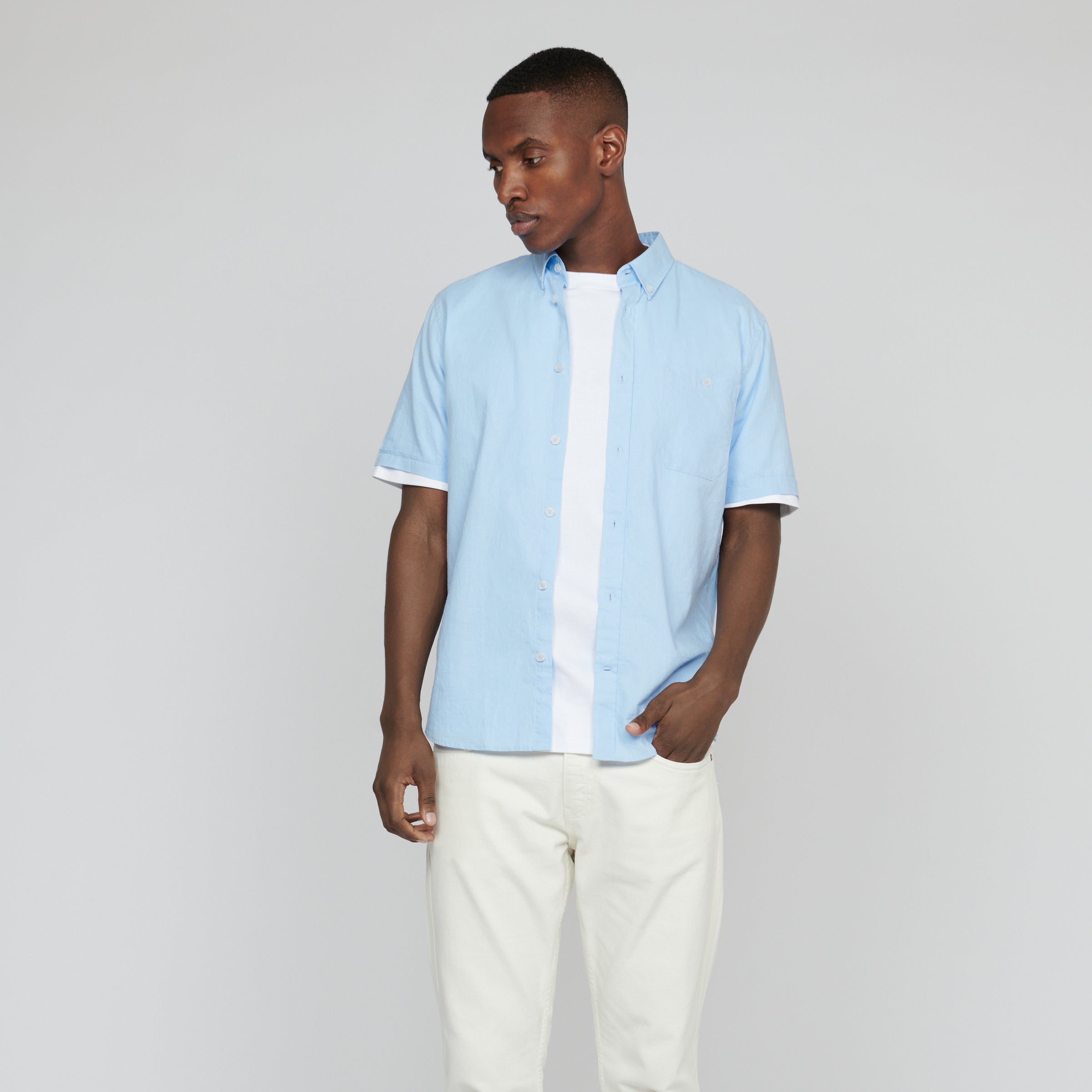 Matinique Linen Shirt Sky