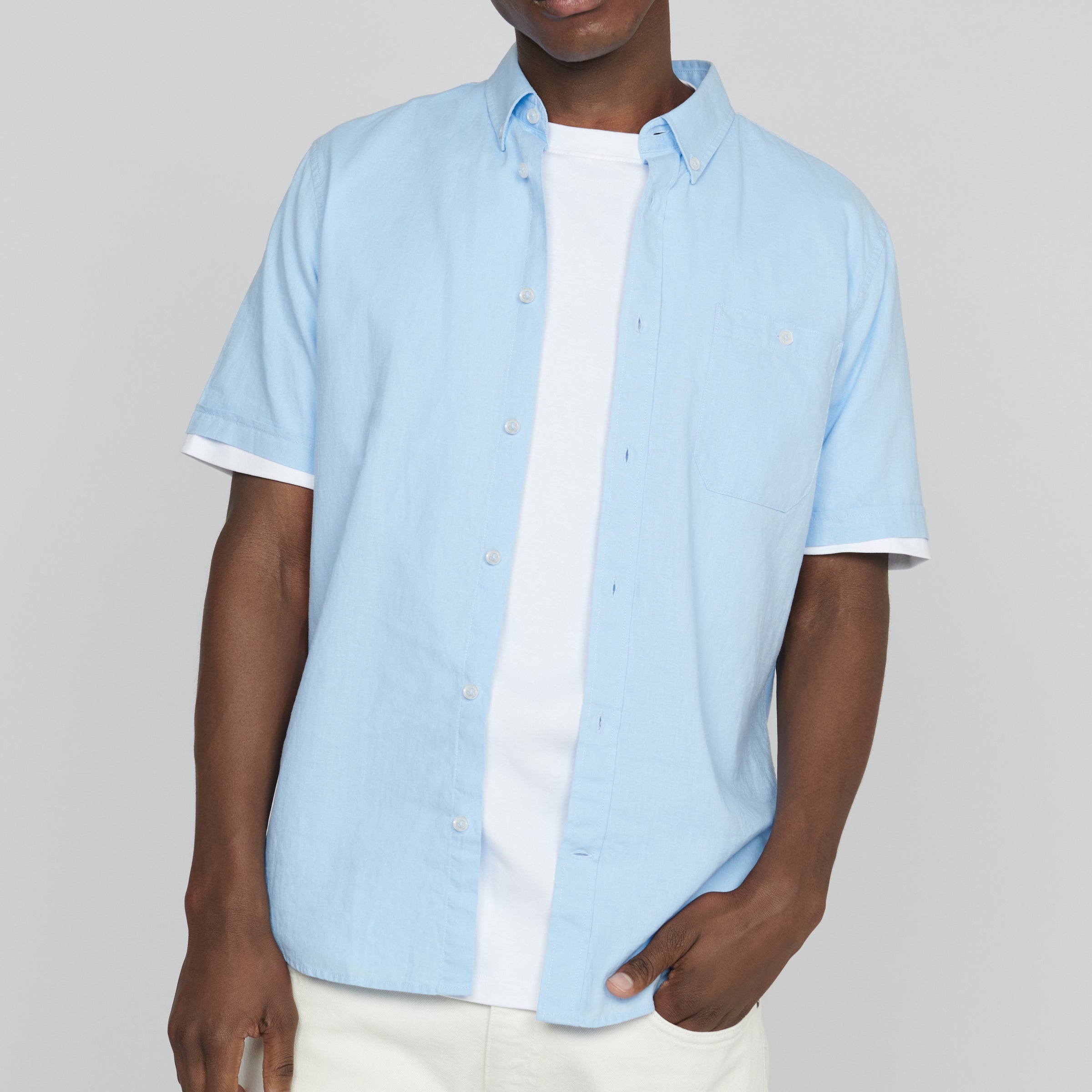 Matinique Linen Shirt Sky