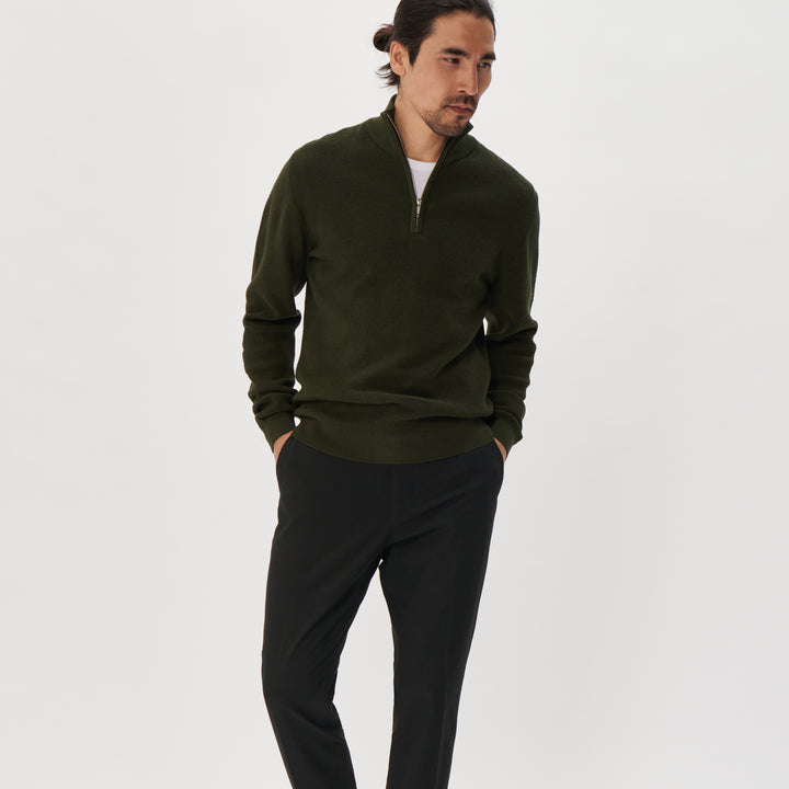 Matinique Lagoon Textured Knit Sweater Forest