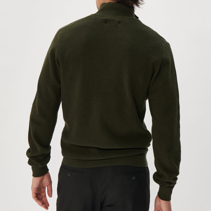 Matinique Lagoon Textured Knit Sweater Forest