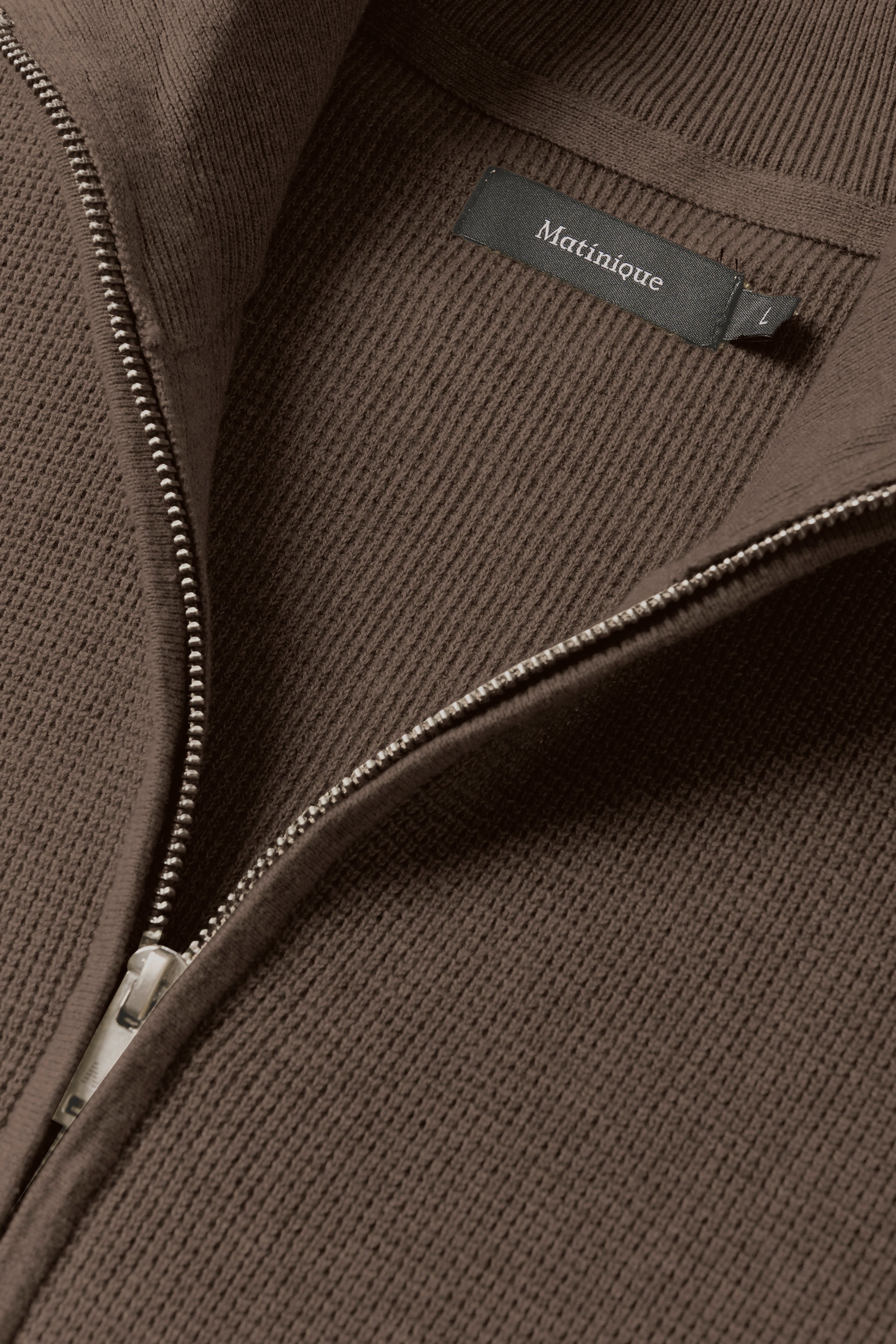 Matinique Lagoon Textured Knit Sweater Walnut