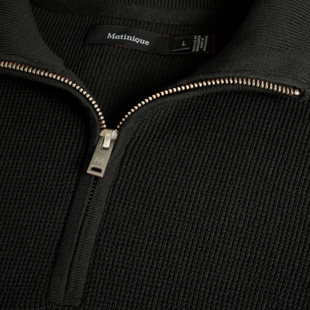 Matinique Lagoon Textured Knit Sweater Black