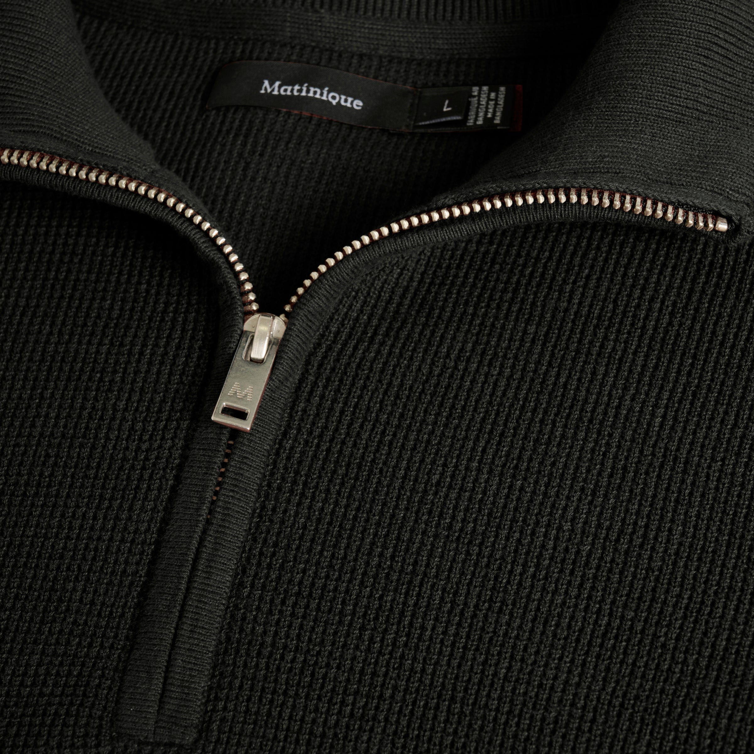 Matinique Lagoon Textured Knit Sweater Black