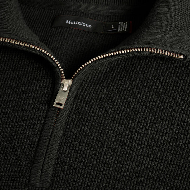 Matinique Lagoon Textured Knit Sweater Black
