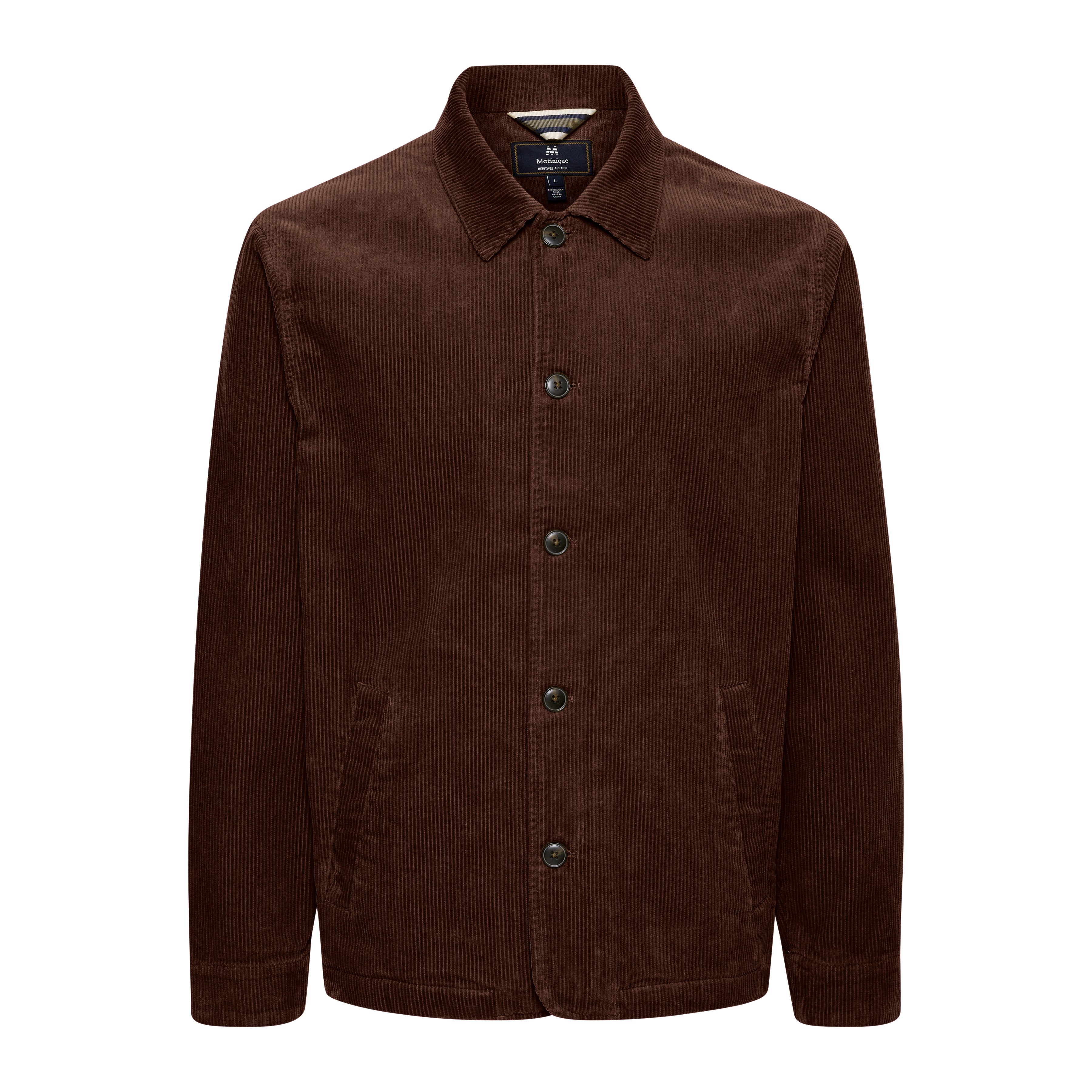 Matinique Shay Cord Overshirt Brown