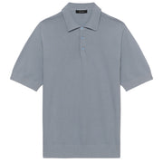 Matinique Textured Knit Polo Shirt Sky