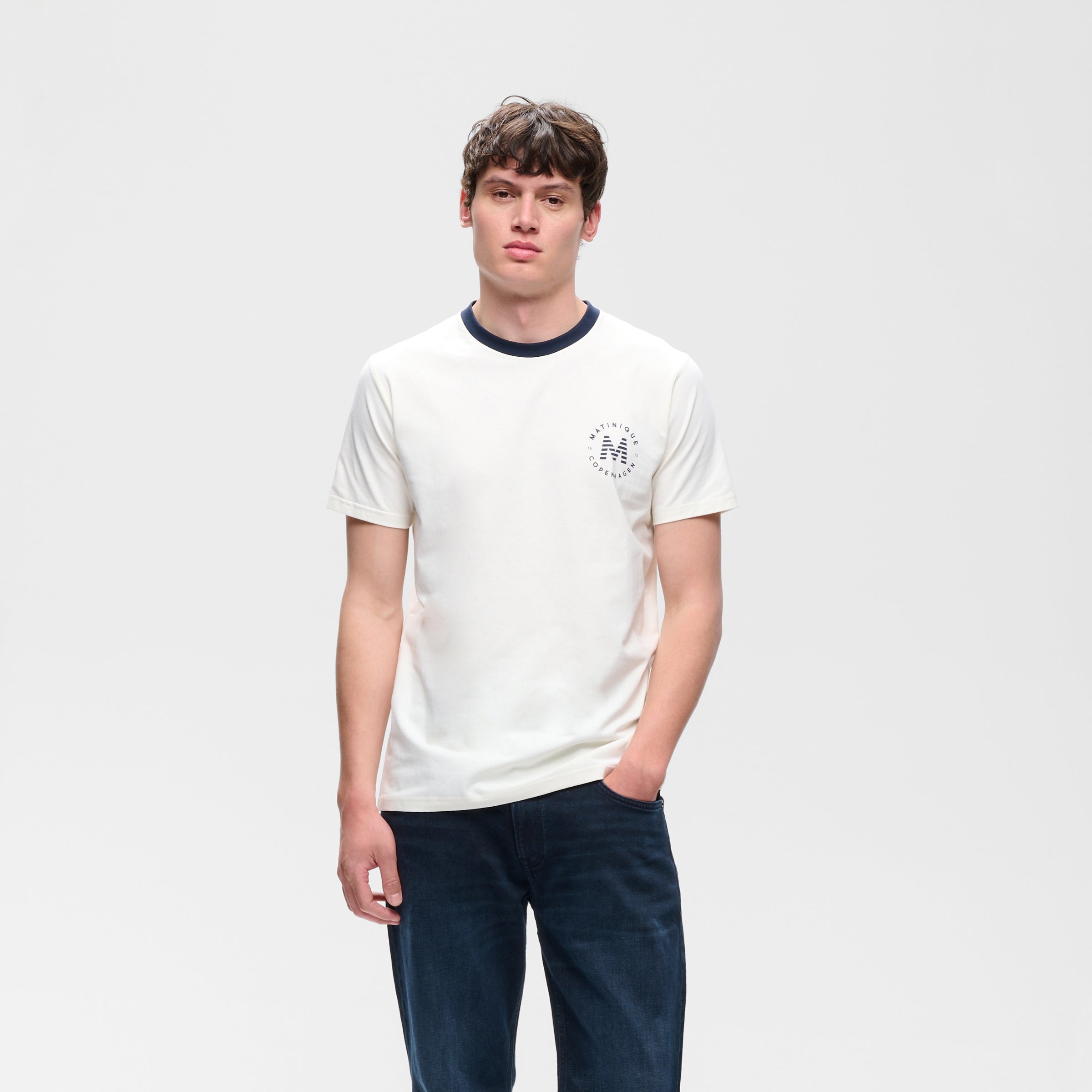 Matinique Ringer T-Shirt Cream