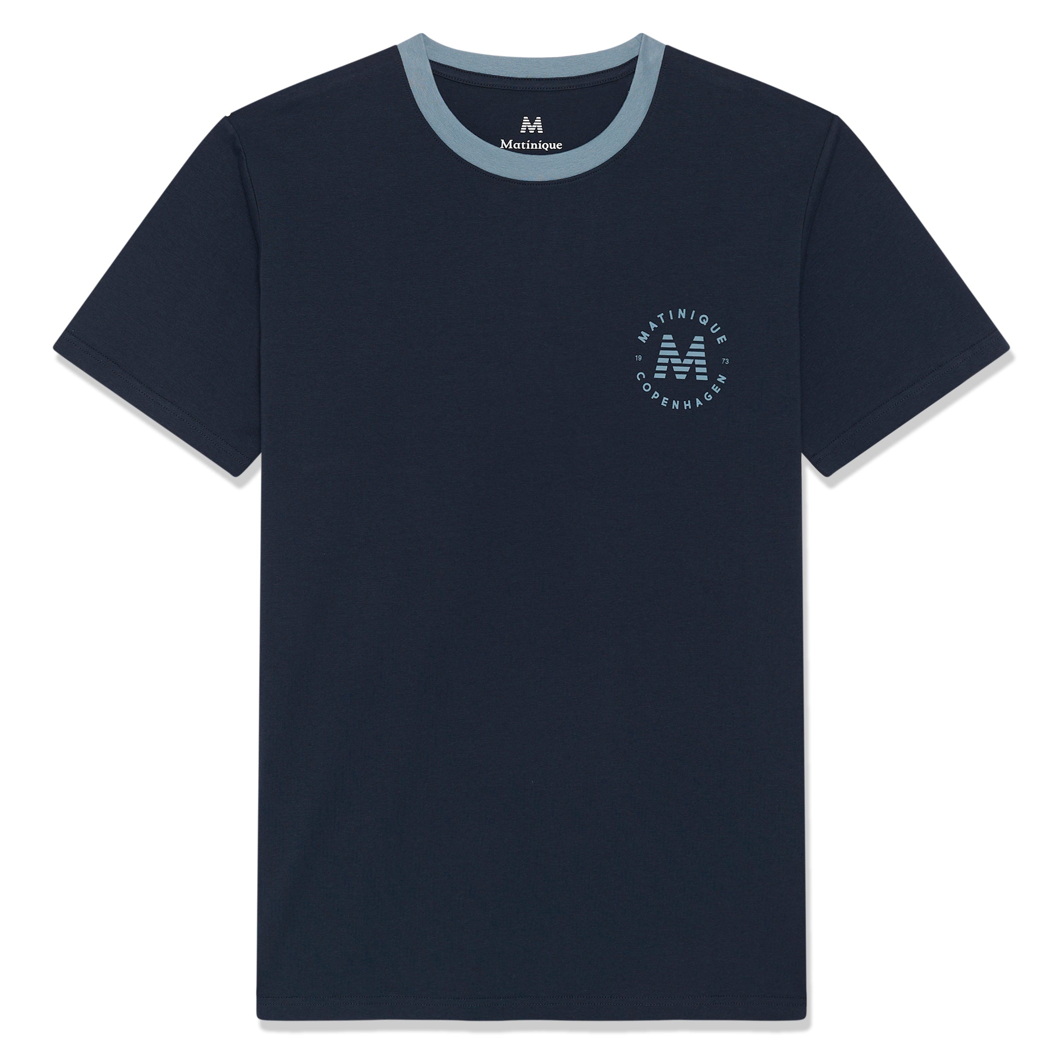 Matinique Ringer T-Shirt Navy