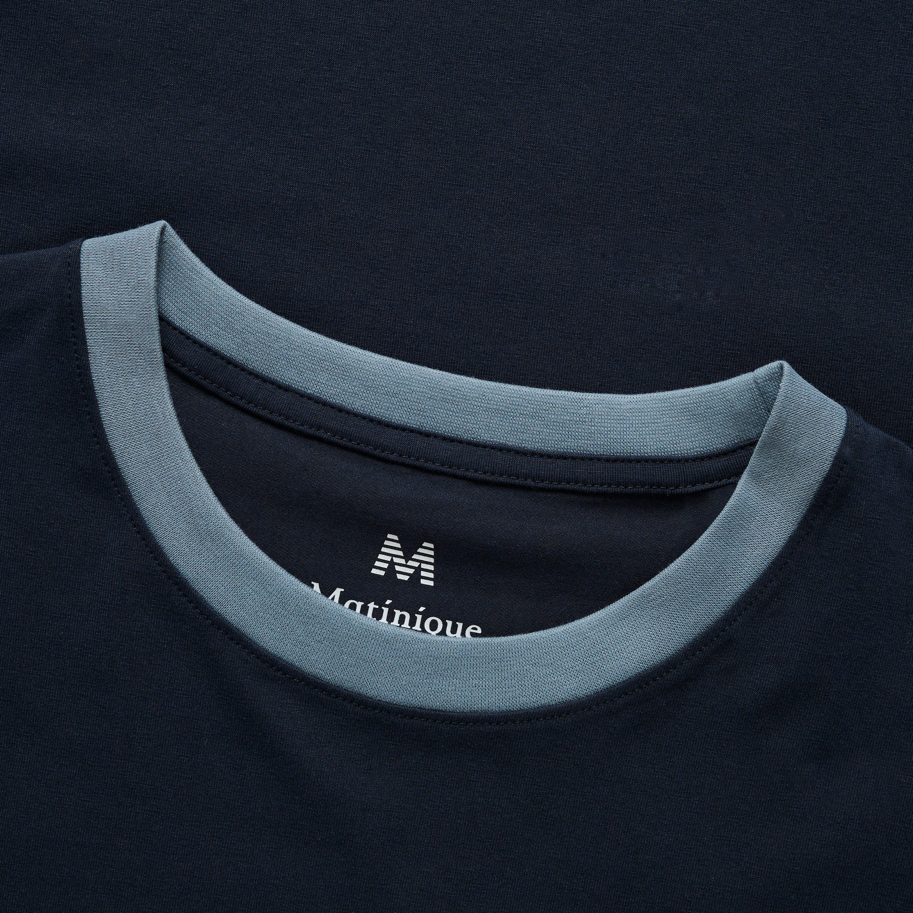 Matinique Ringer T-Shirt Navy
