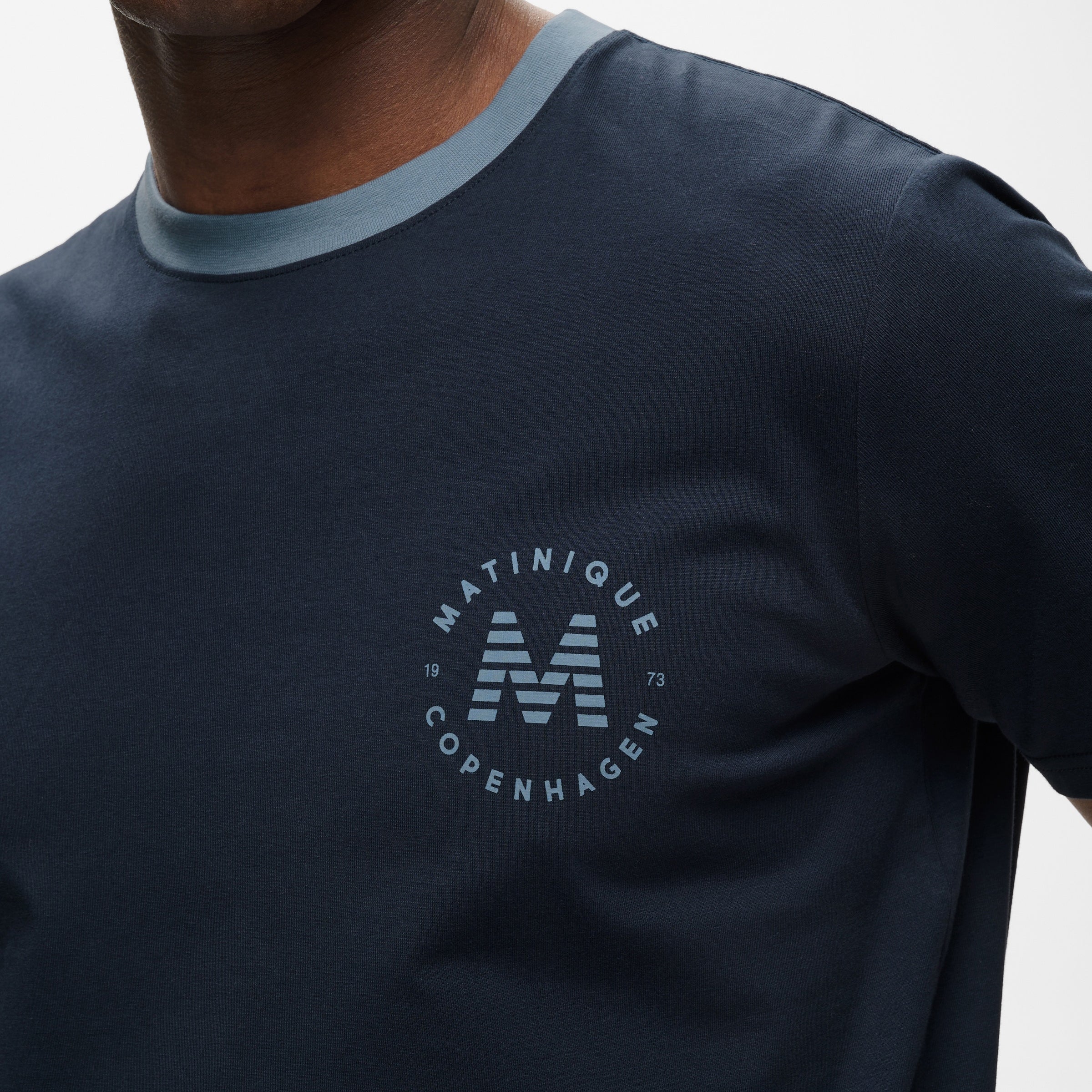 Matinique Ringer T-Shirt Navy