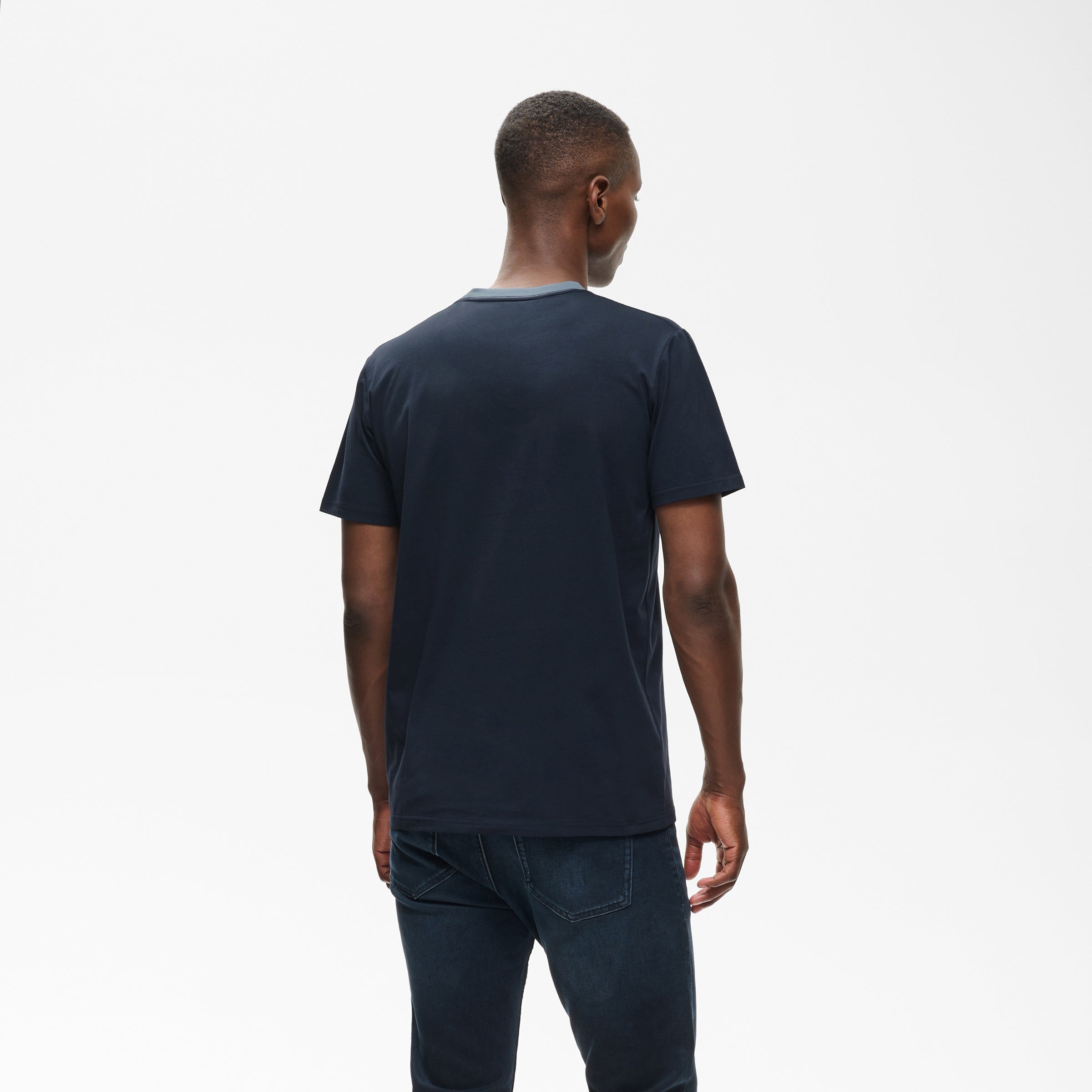 Matinique Ringer T-Shirt Navy