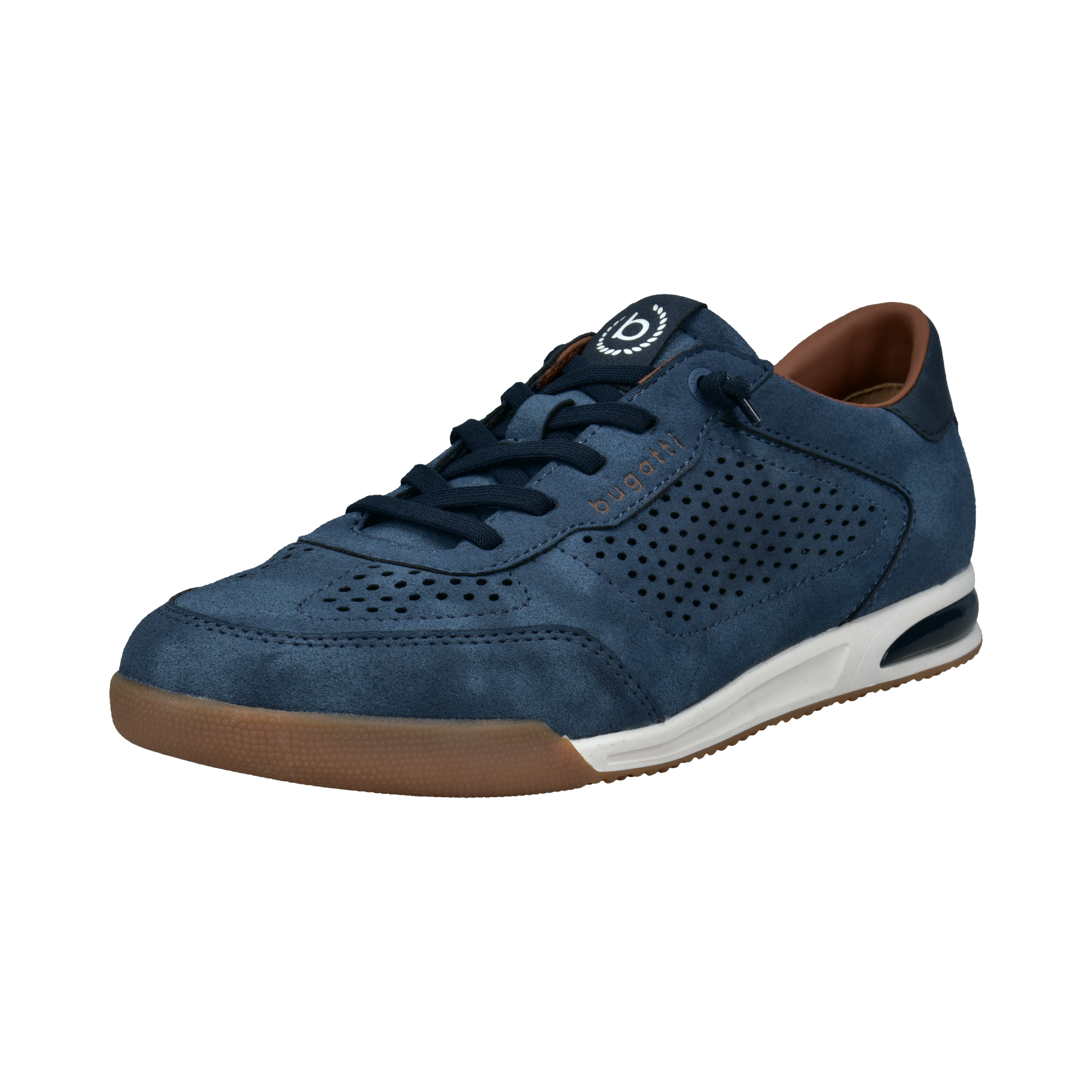 Bugatti Suede Trainers Blue