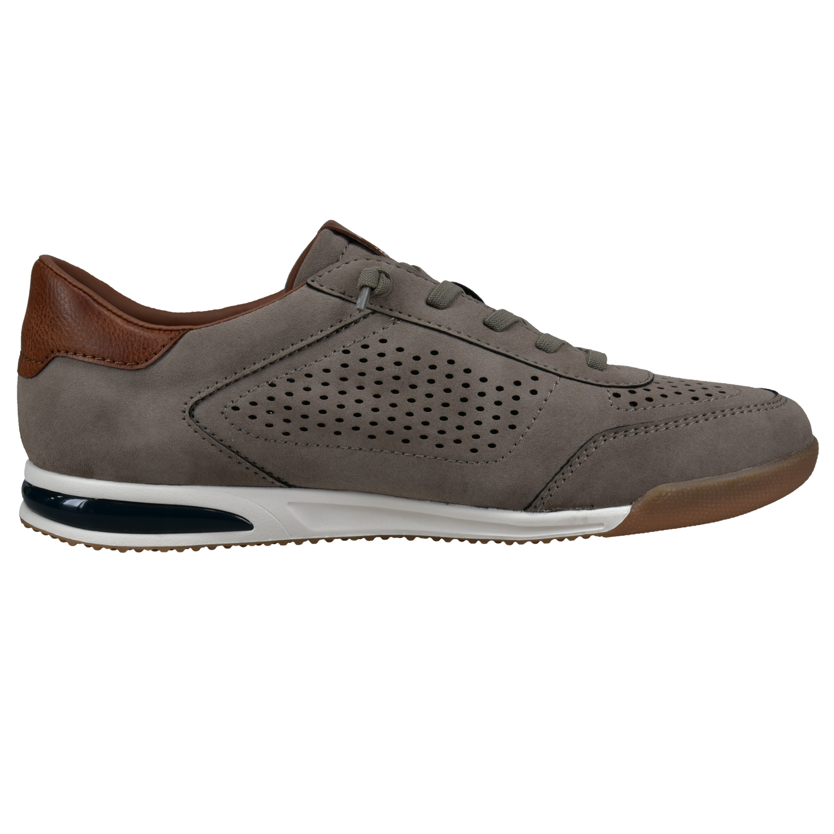 Bugatti Suede Trainers Taupe