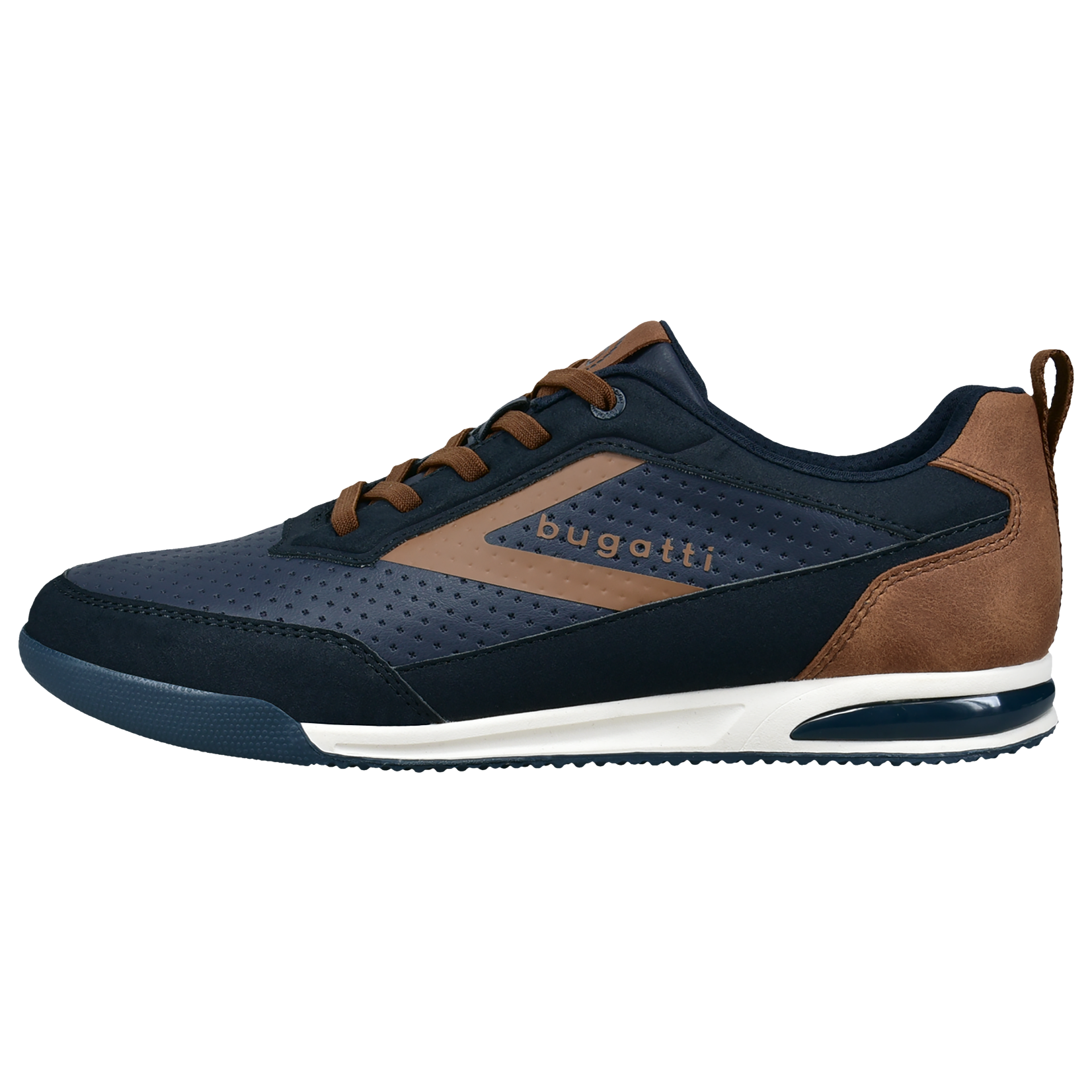 Bugatti Suede Trainers Navy