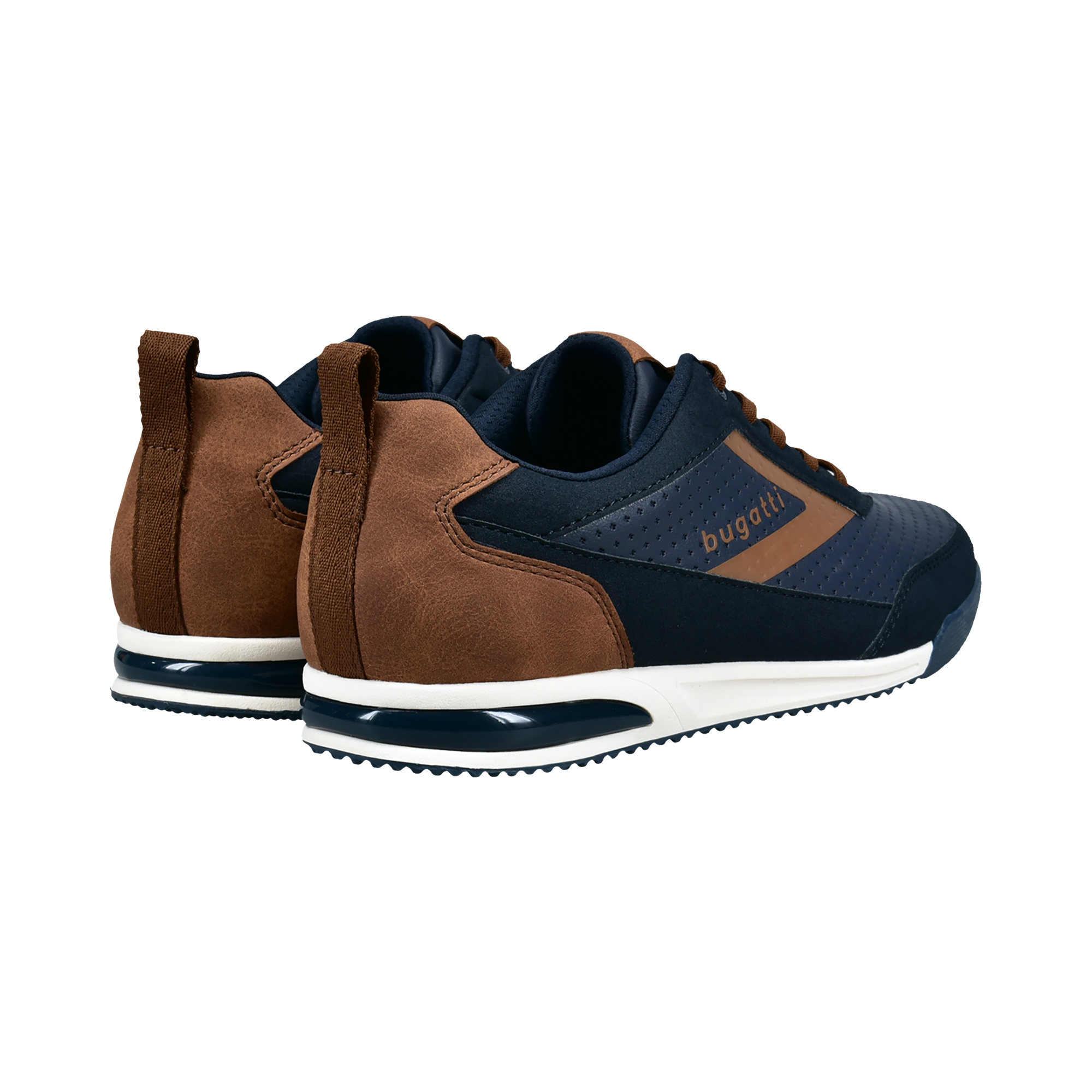 Bugatti Suede Trainers Navy